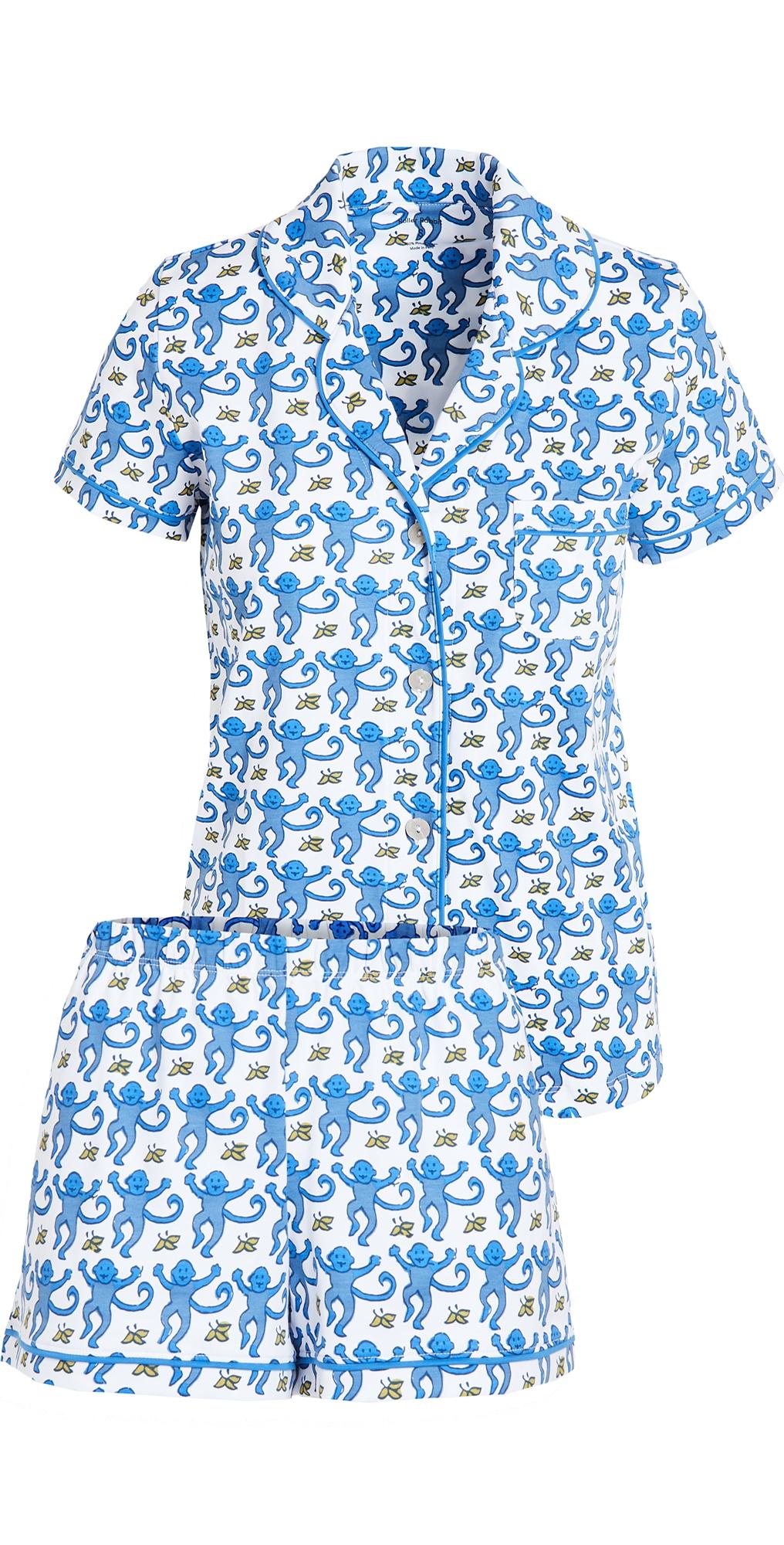 Roberta Roller Rabbit Roer Rabbit Monkey Pj Poo Set Bue in Blue Lyst Canada