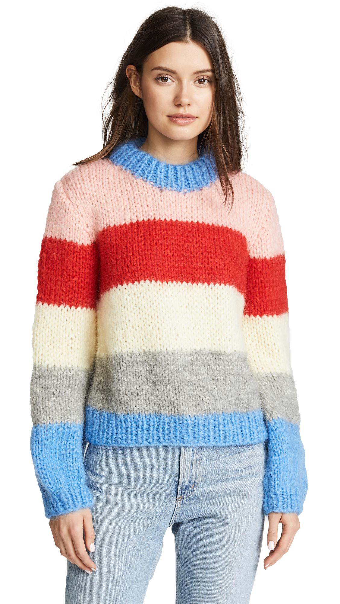 Ganni Julliard Mohair Sweater In Block Colour | Lyst Canada