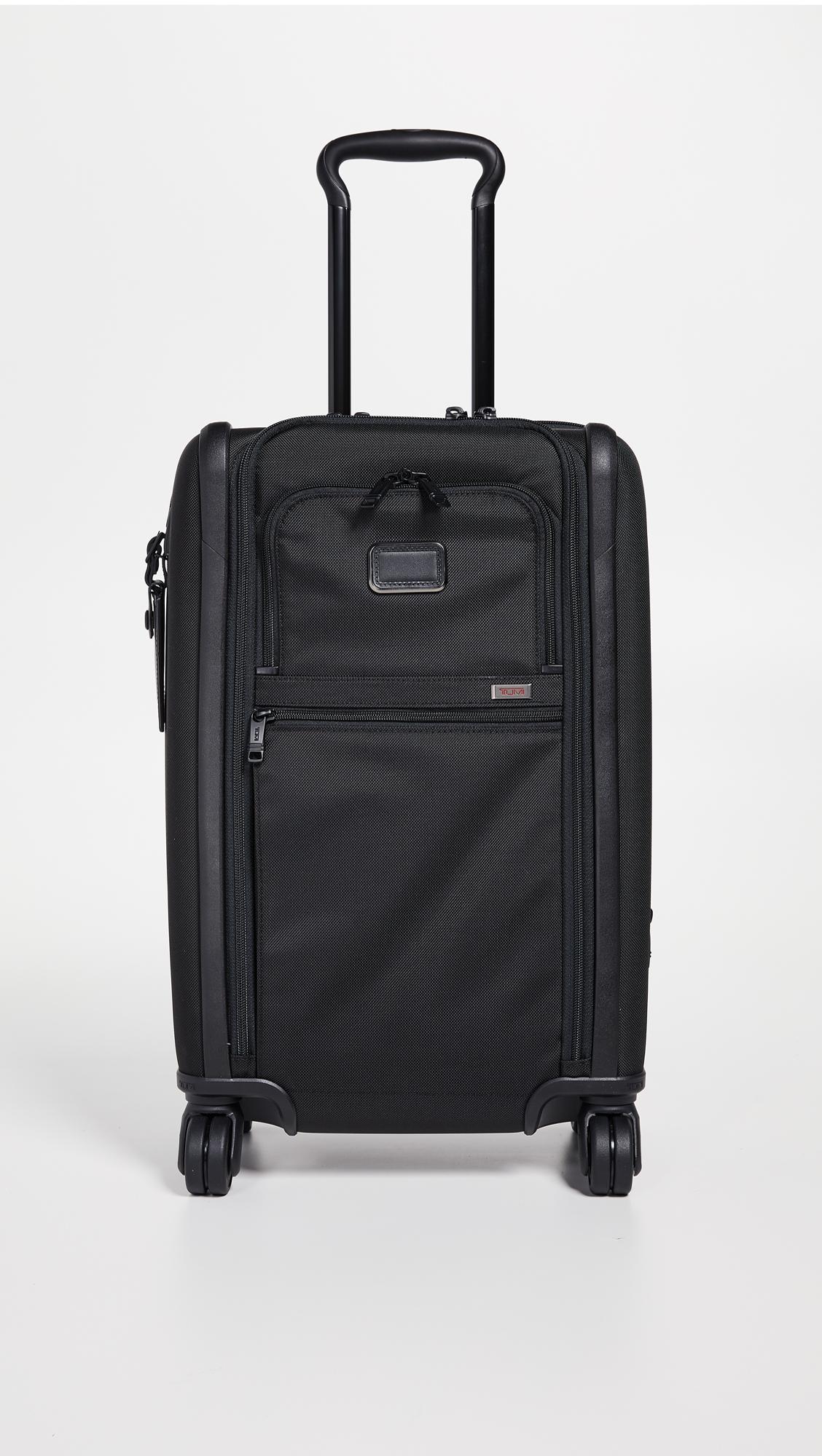 Tumi Alpha International Dual Access 4 Wheel Carry On Suitcase in Black