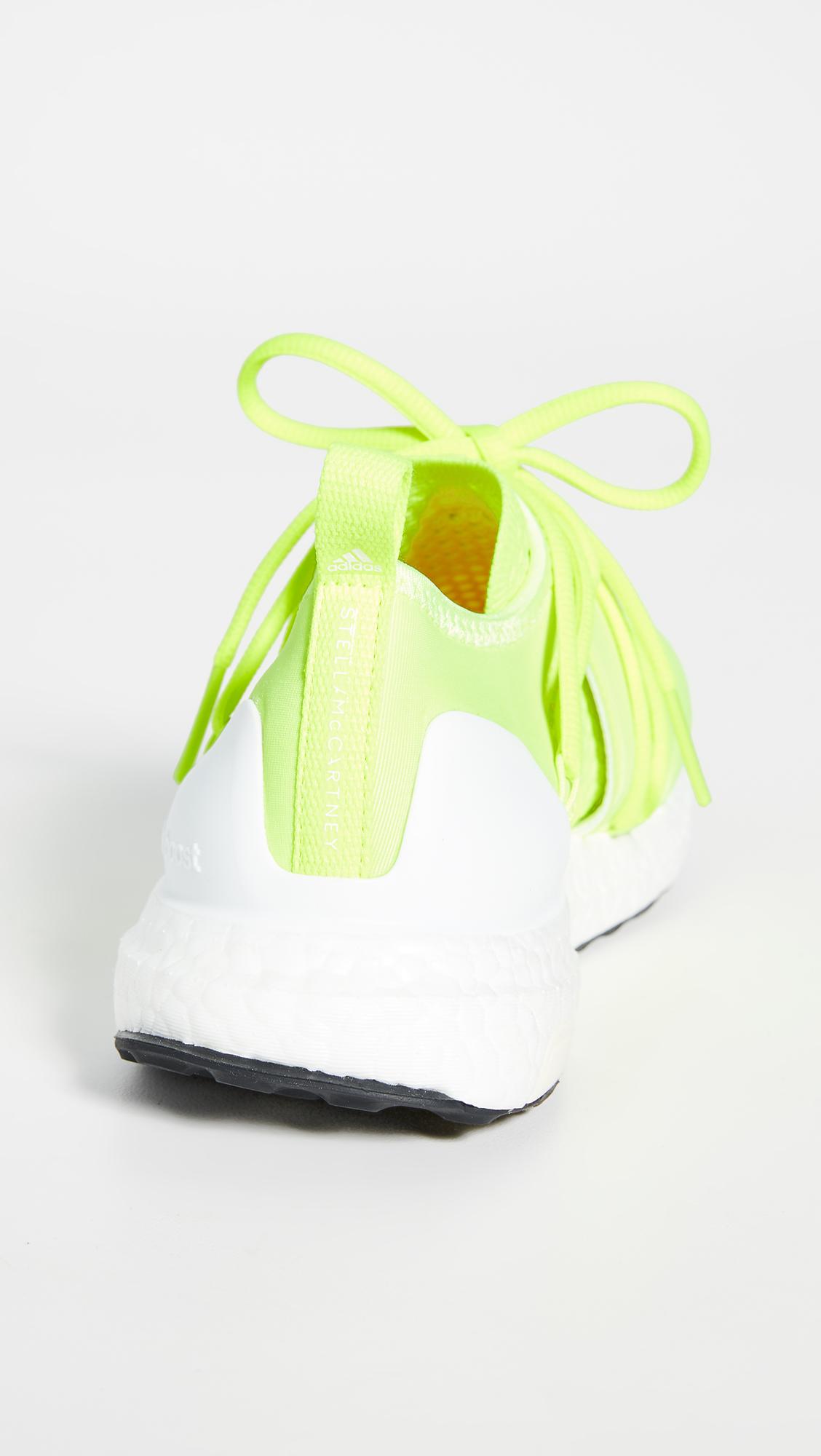 adidas By Stella McCartney Ultraboost T. S. Neon Sneakers in White | Lyst
