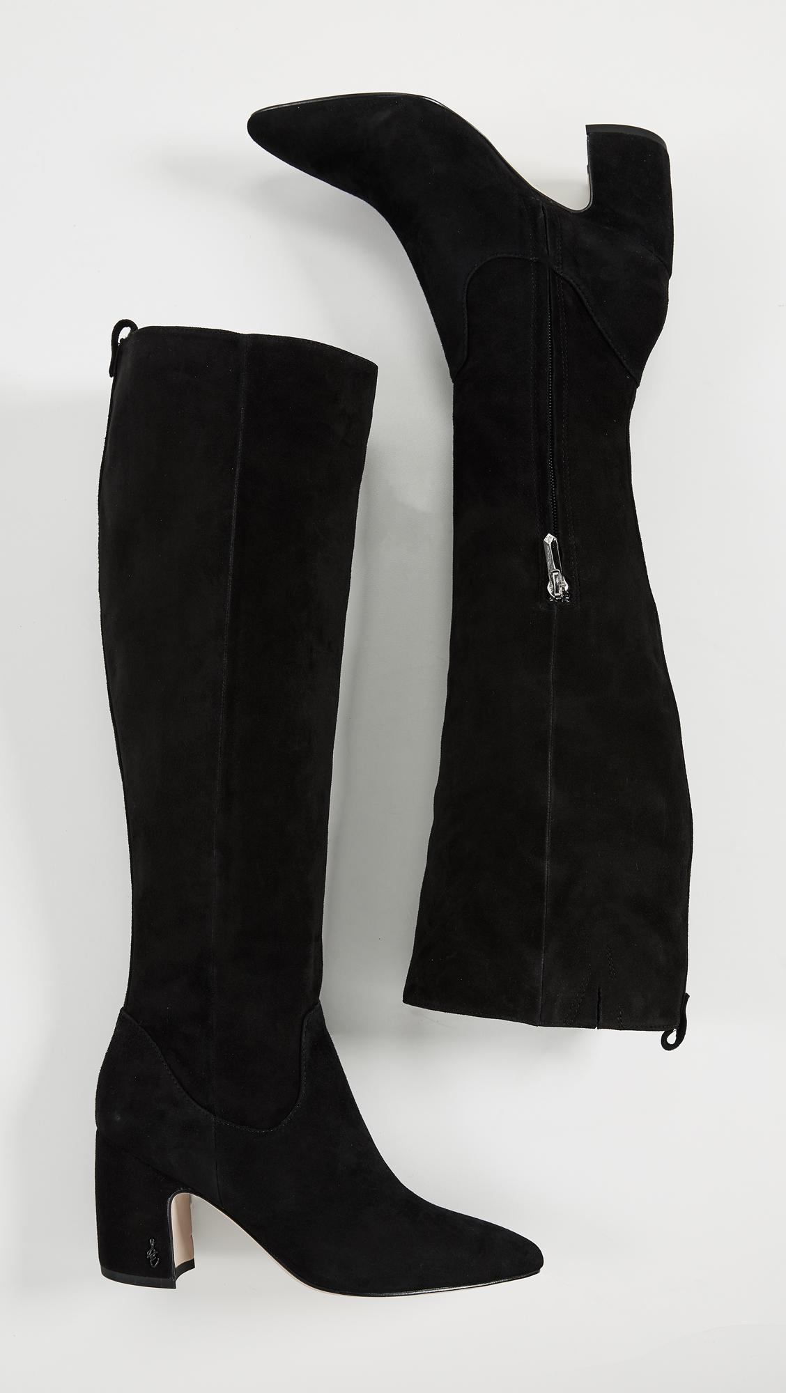 Sam Edelman Hai Tall Boots in Black | Lyst