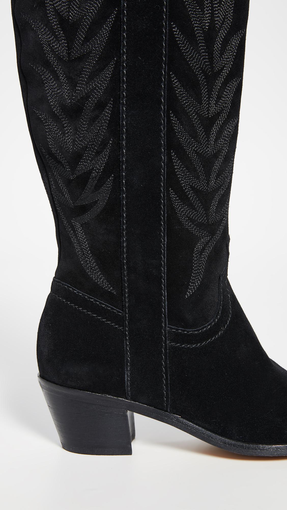 Dolce Vita Solei Western Boots in Black Lyst