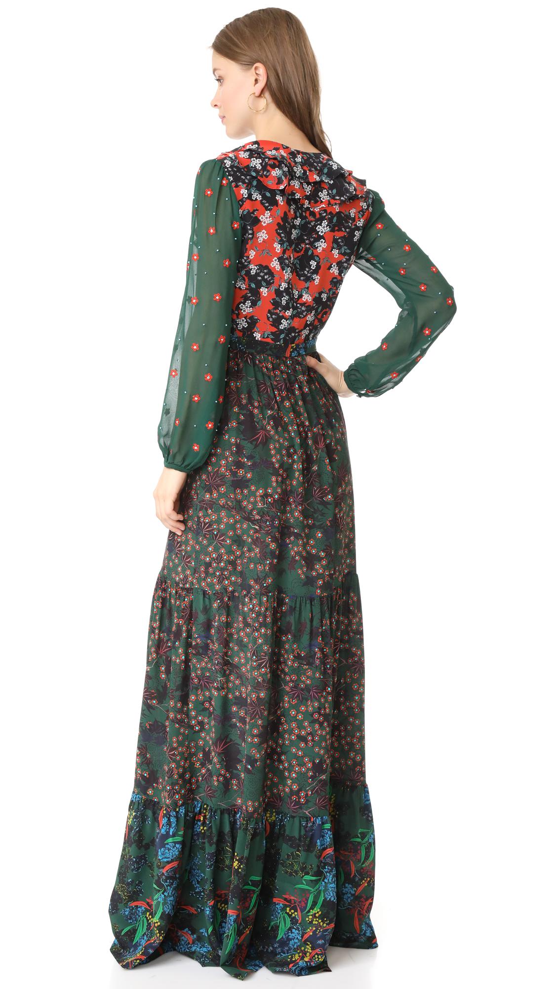 Saloni Silk Ginny Dress | Lyst