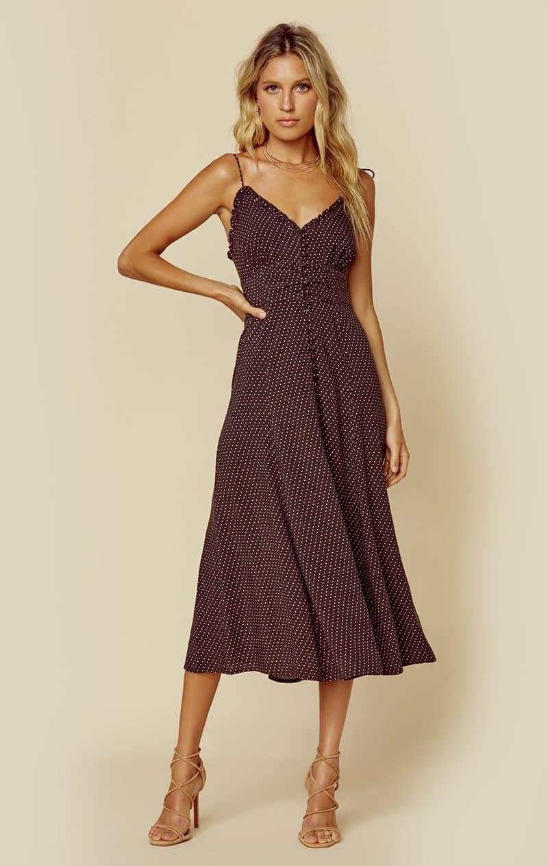 Pippi Juliette Midi Dress Rust 2024 dvos