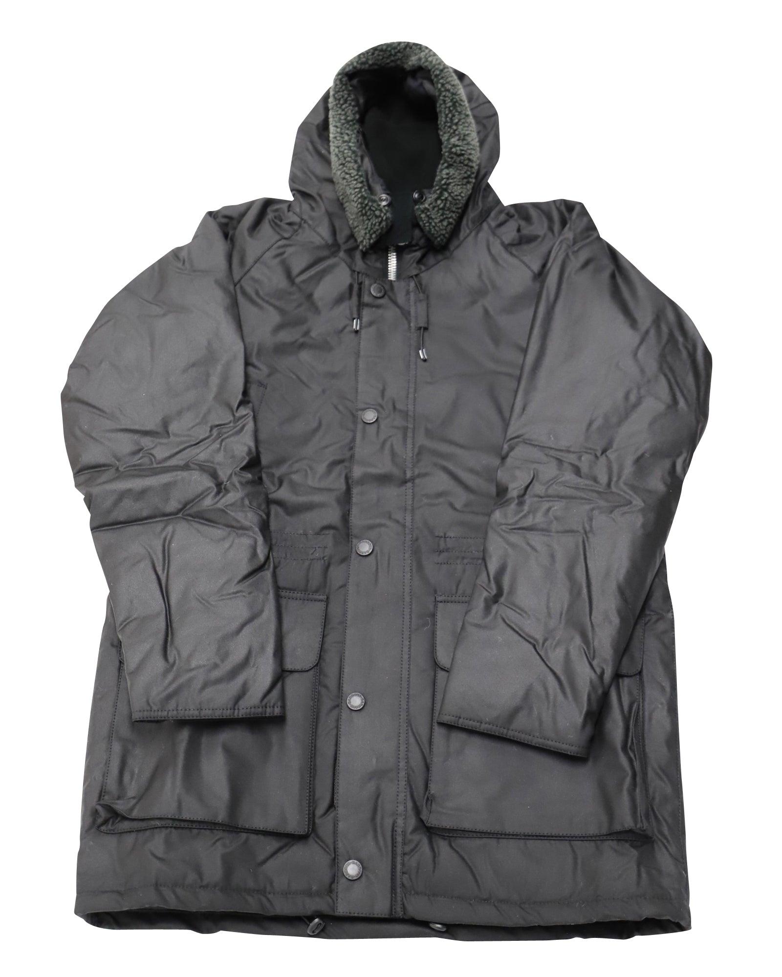 Barbour Waxed Cotton Parka Jacket in Gray for Men Lyst