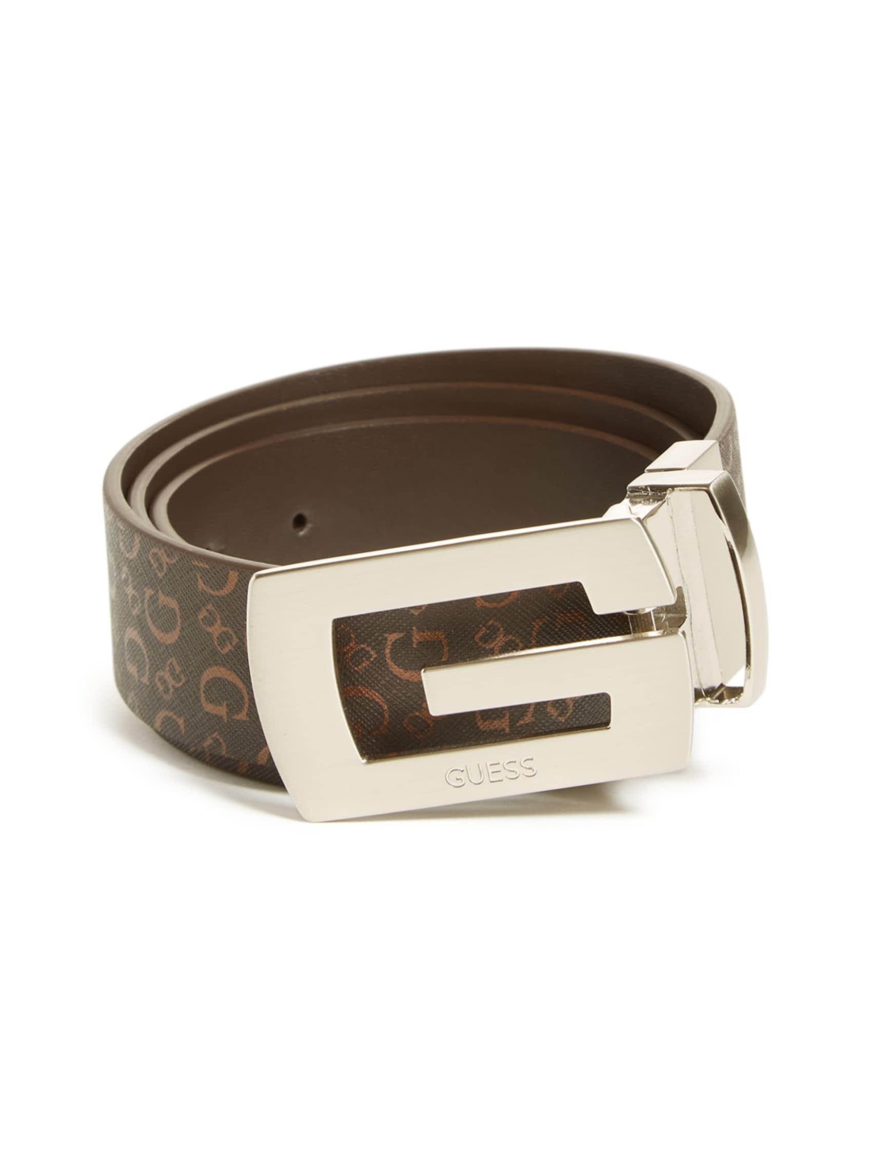 Guess Factory G Logo Buckle Reversible Belt in Brown for Men | Lyst
