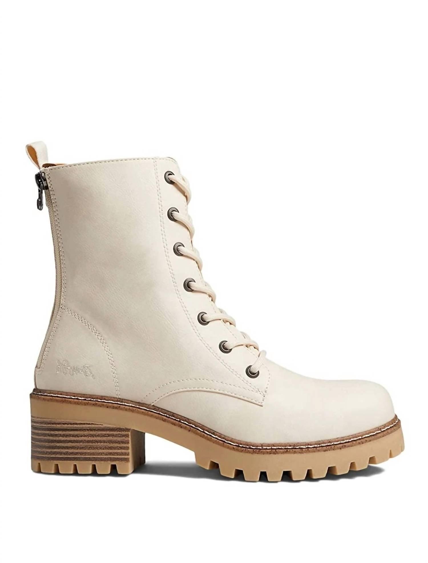 Blowfish Leith Combat Boot in Natural | Lyst