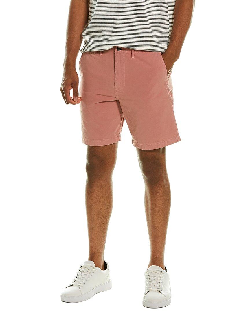 Billy Reid Cotton Chino Short in Red 