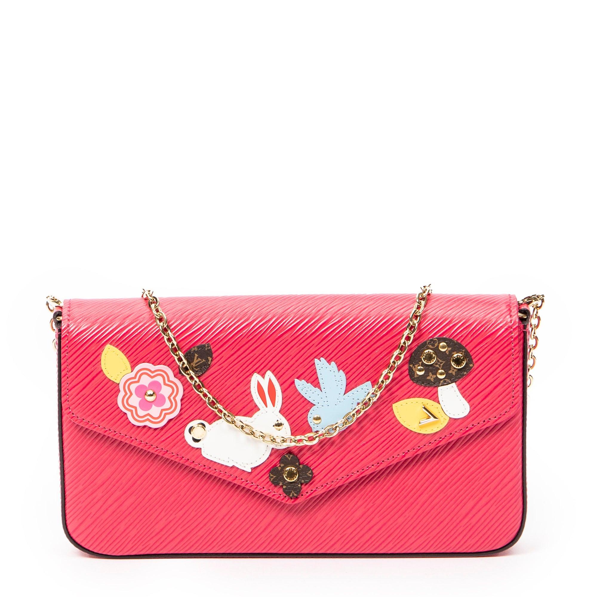 Louis Vuitton Ltd. Ed. Easter Bunny Felicie Pochette in Pink