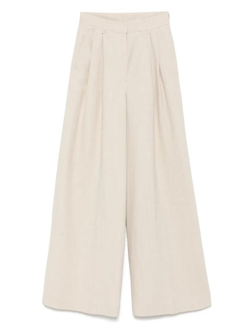 パンツ Antonelli Ecru Pleated Trousers Antonelli Ecru Pleated Trousers in White | Lyst