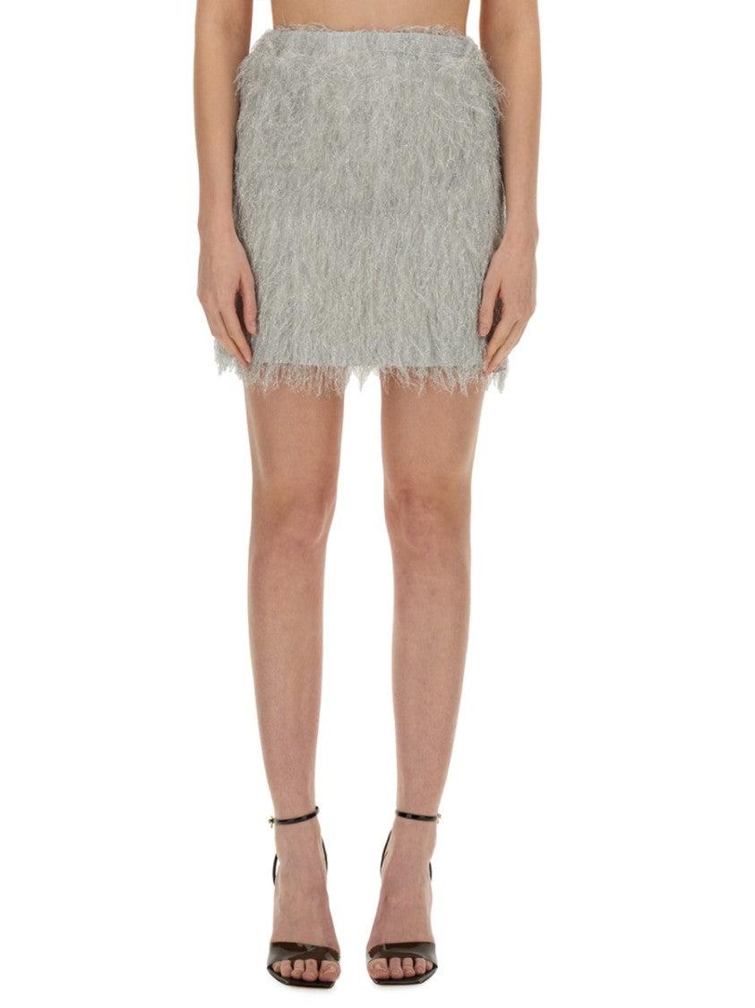 ミニスカート ALYSI FW23 MINI SKIRT (153027_A3259SIL) Access Fashion | Mini skirt with flowers