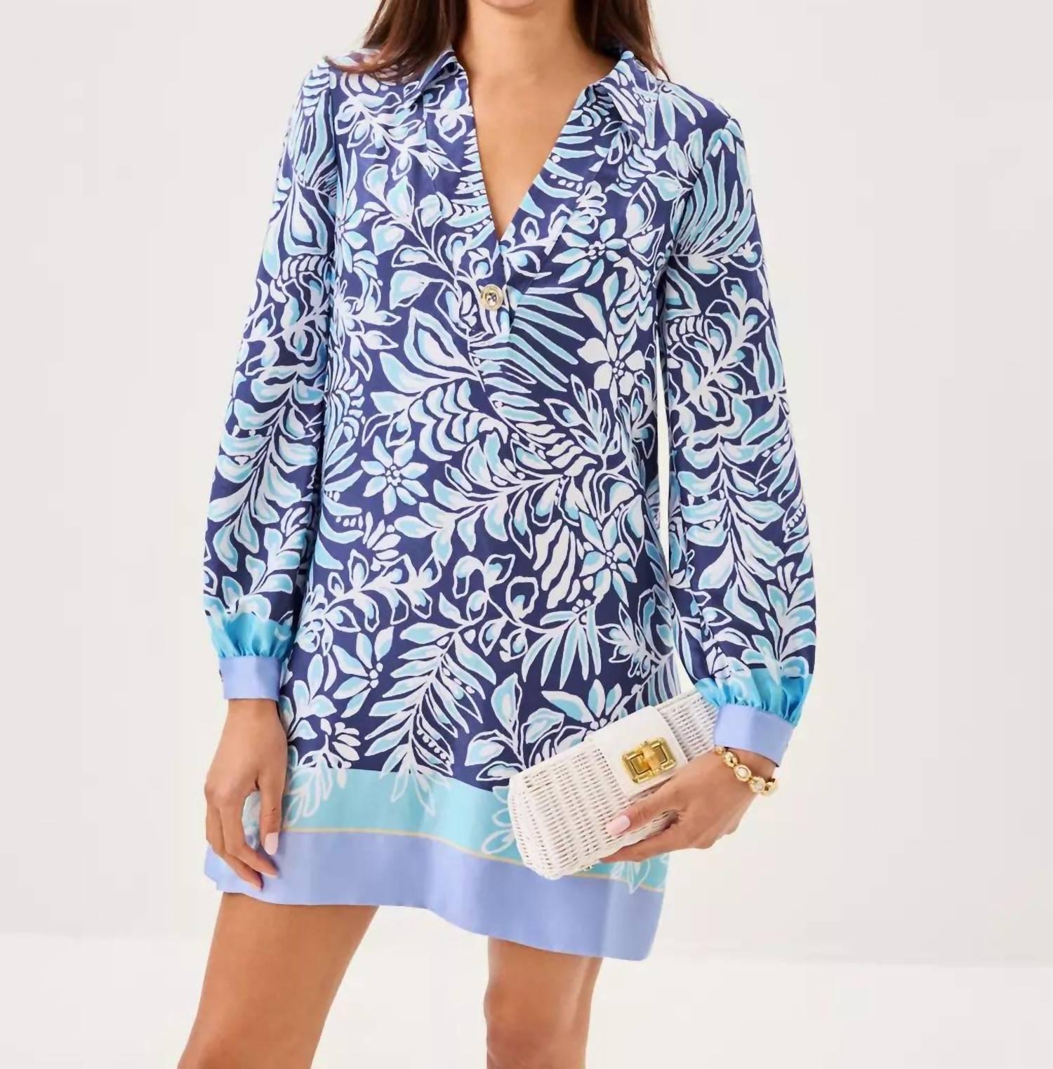 Lilly Pulitzer Iralanne Long Sleeve Popover Shirt Dress in Blue | Lyst Lilly Pulitzer Iralanne Long Sleeve Popover Shirt Dress in Blue | Lyst