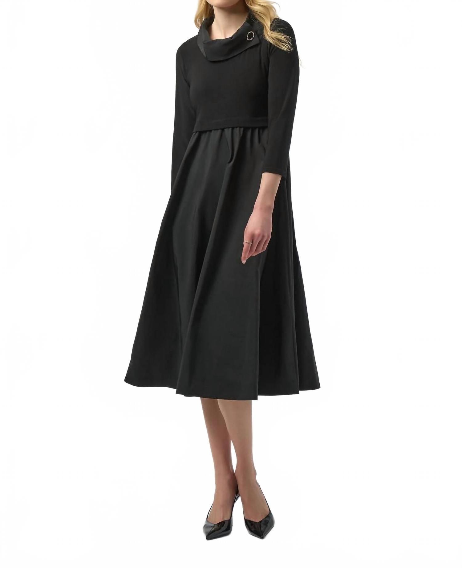 slim fit dress slacks Black & Gold Color Block Dress Style 193543 – Tango Boutique