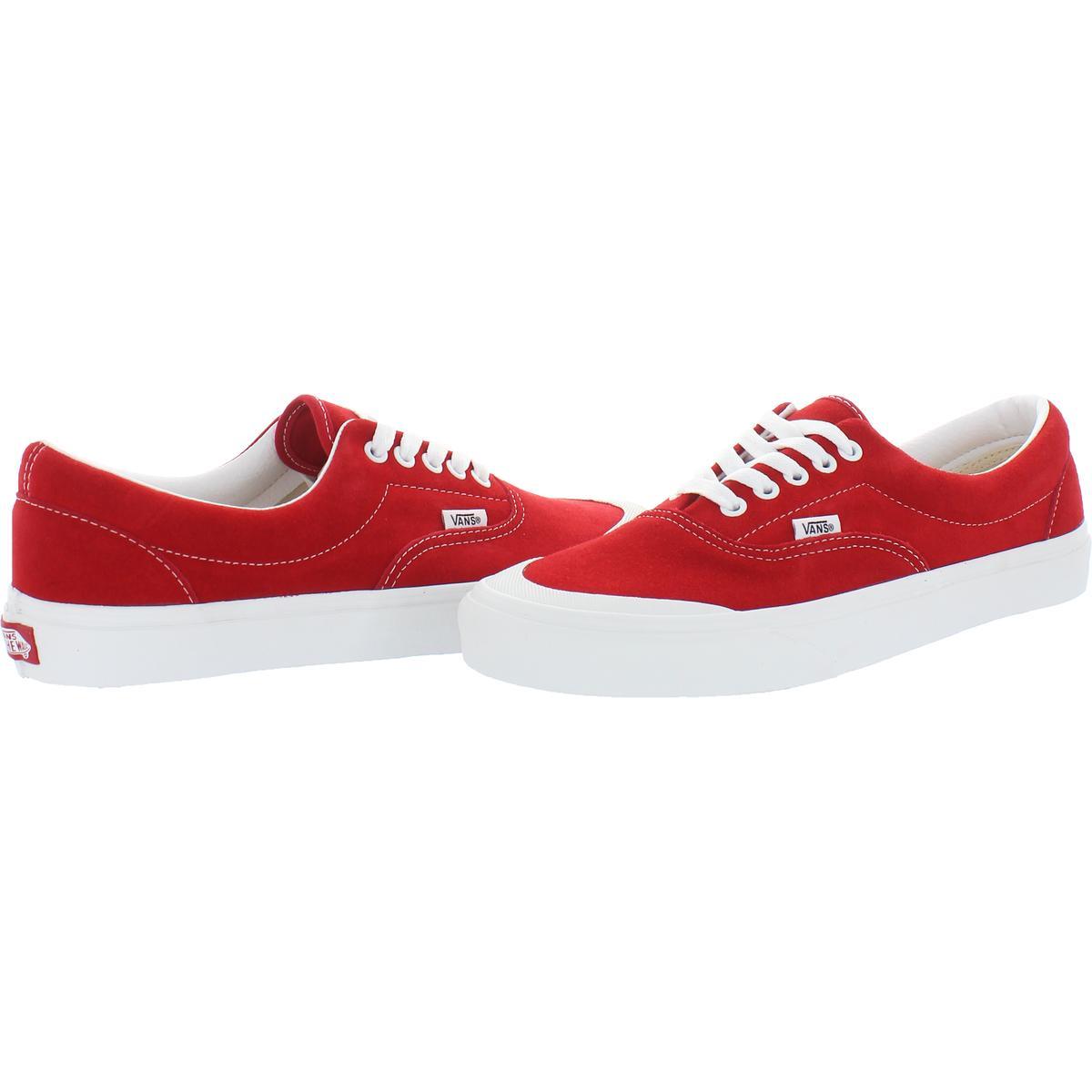 Vans Era Tc Suede Low Top Skateboarding Shoes in Red for Men | Lyst