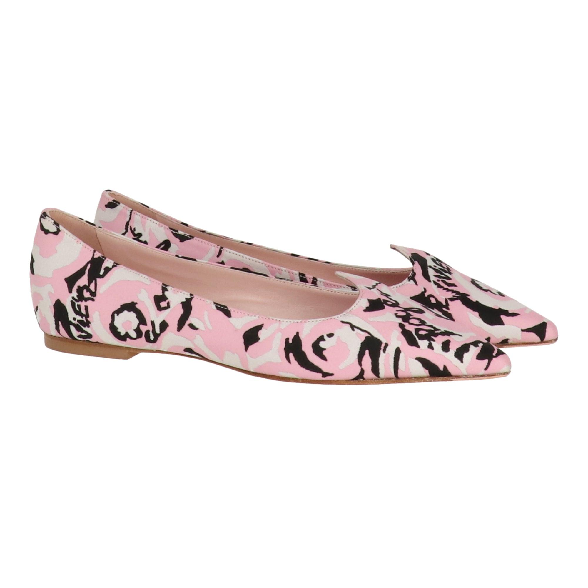フラットシューズ ROGER VIVIER Woman Ballet flats Pink RVW7594104091T M428 現地価格セール ピンク系 Roger Vivier(ロジェ・ヴィヴィエ
