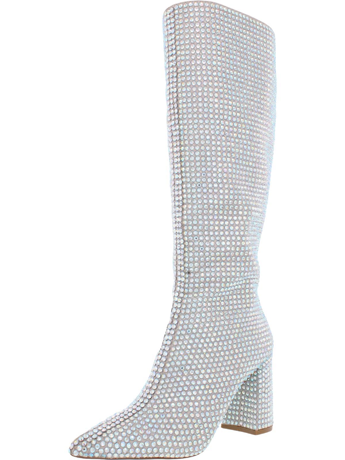 Betsey Johnson Farah Tall Knee-high Boots in Gray | Lyst