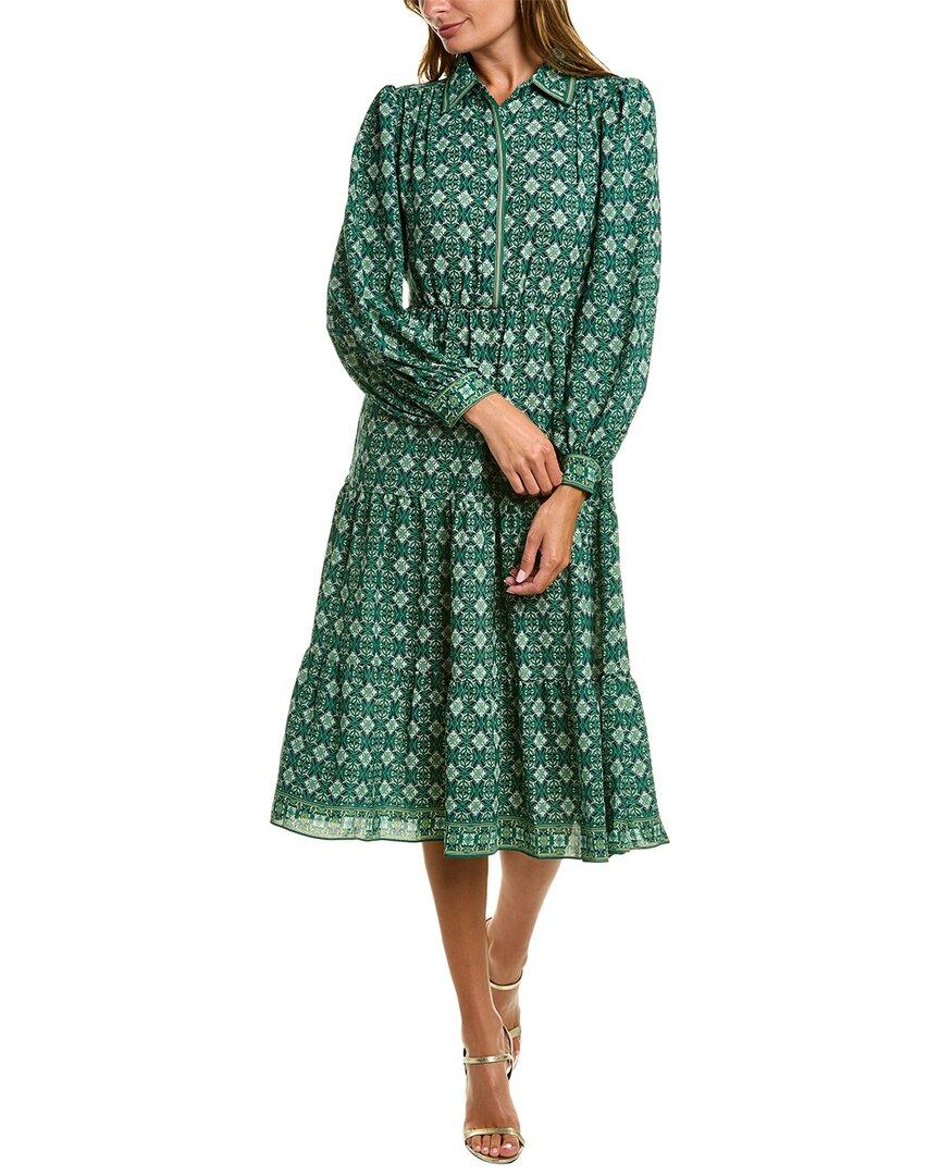 Max Studio Midi Shirtdress in Green Lyst