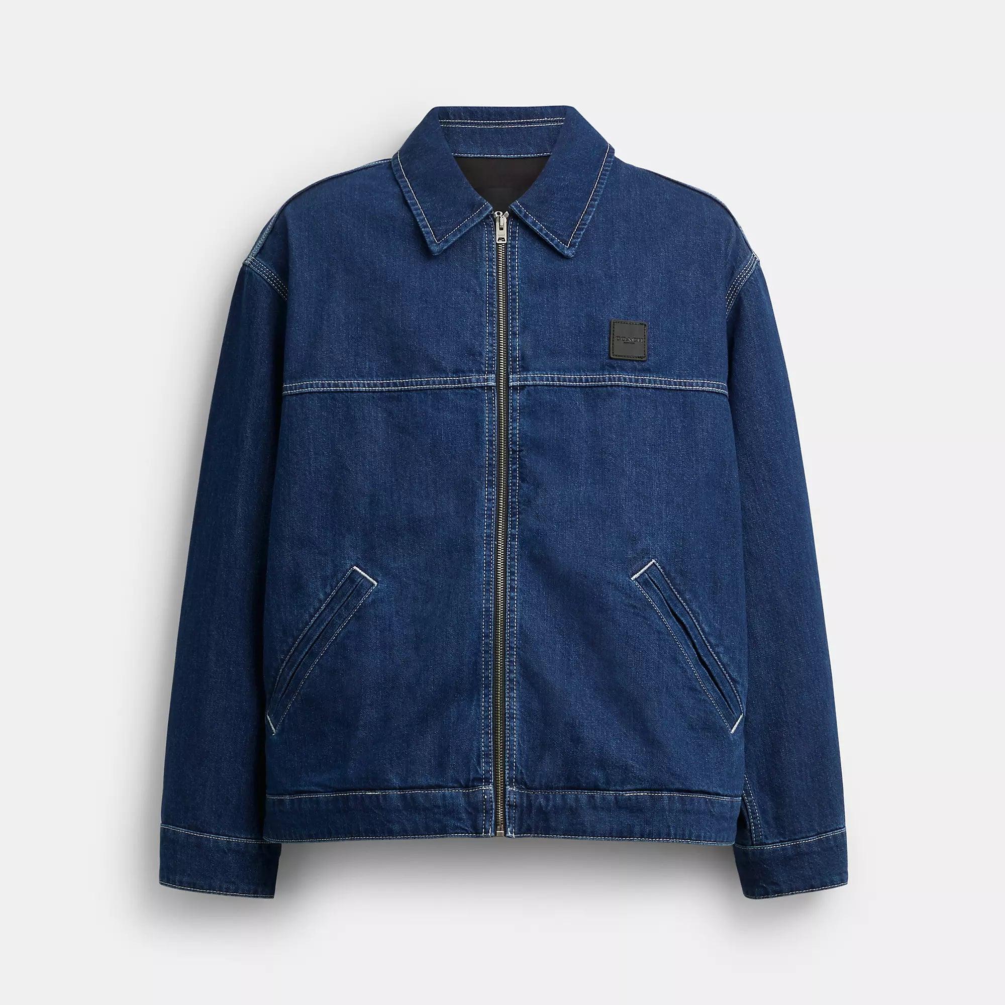 COACH Denim Work Jacket in Blue for Men | Lyst