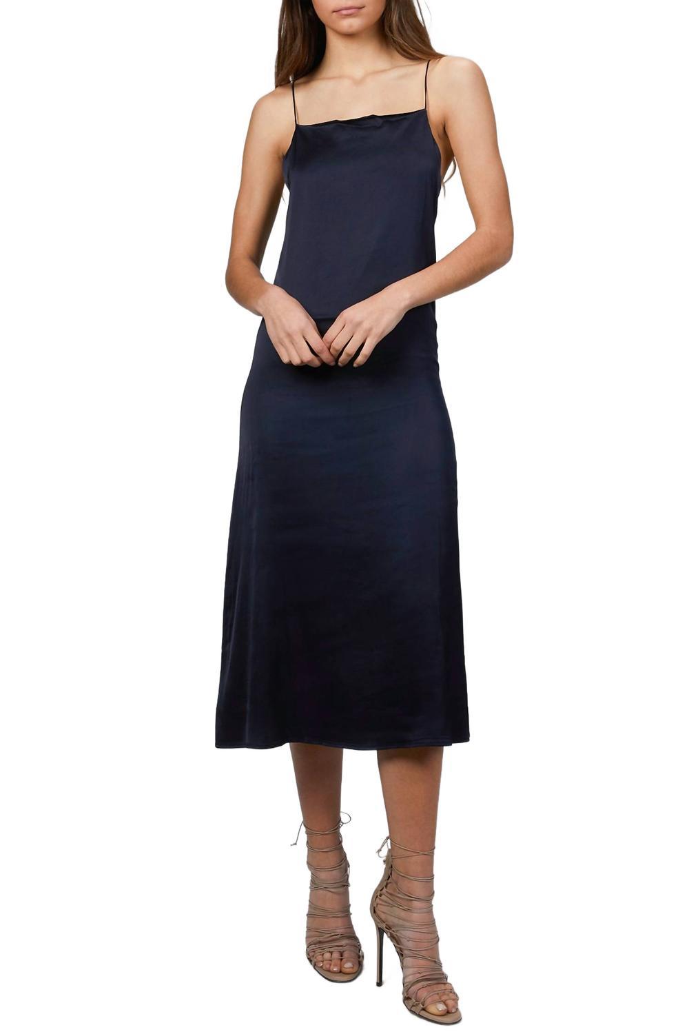 halter plain mini a-line dress + mesh arm sleeves Anya Linen Halter Mini Dress / Oat Marle | MESHKI main image 0