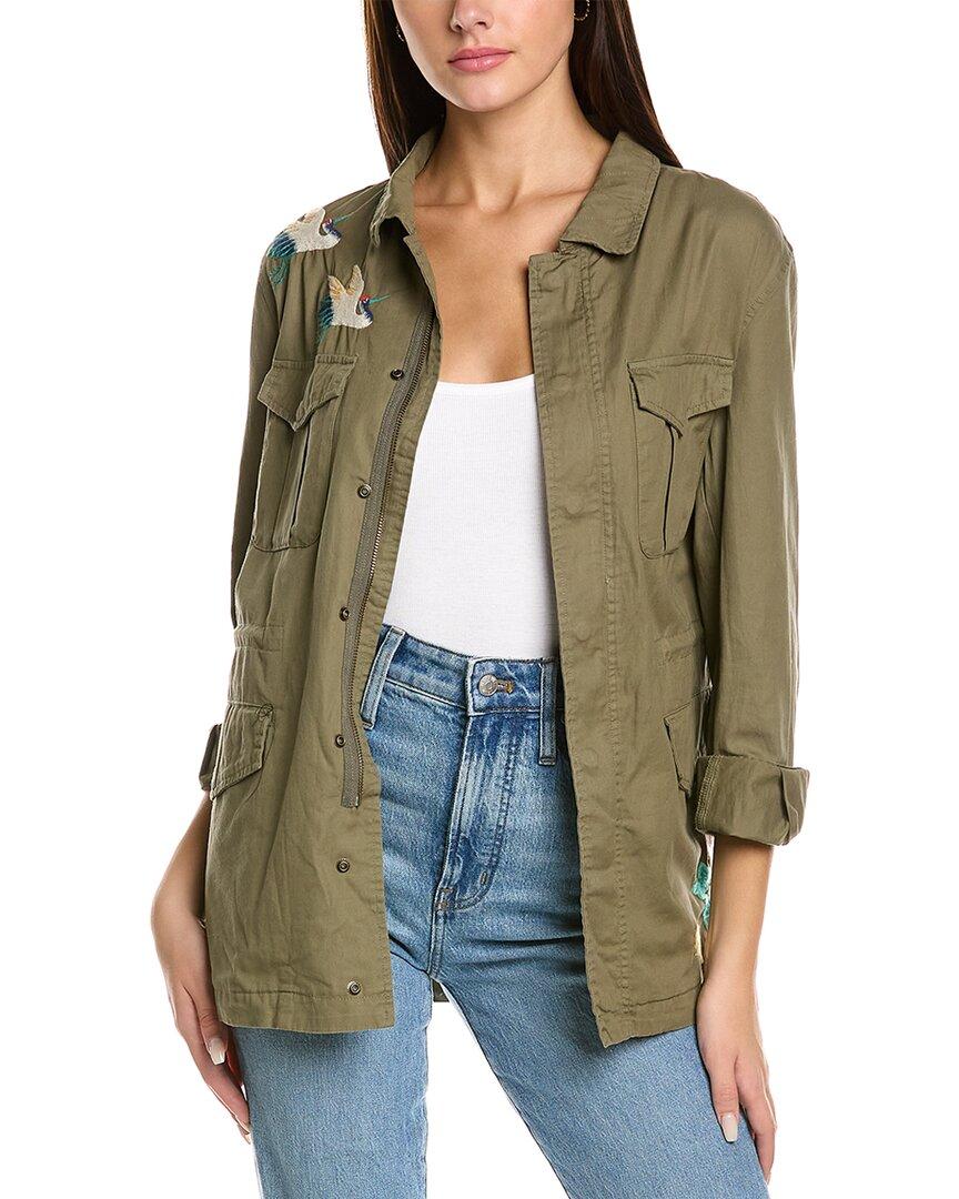 Johnny Was Hinga Military Jacket in Green Lyst