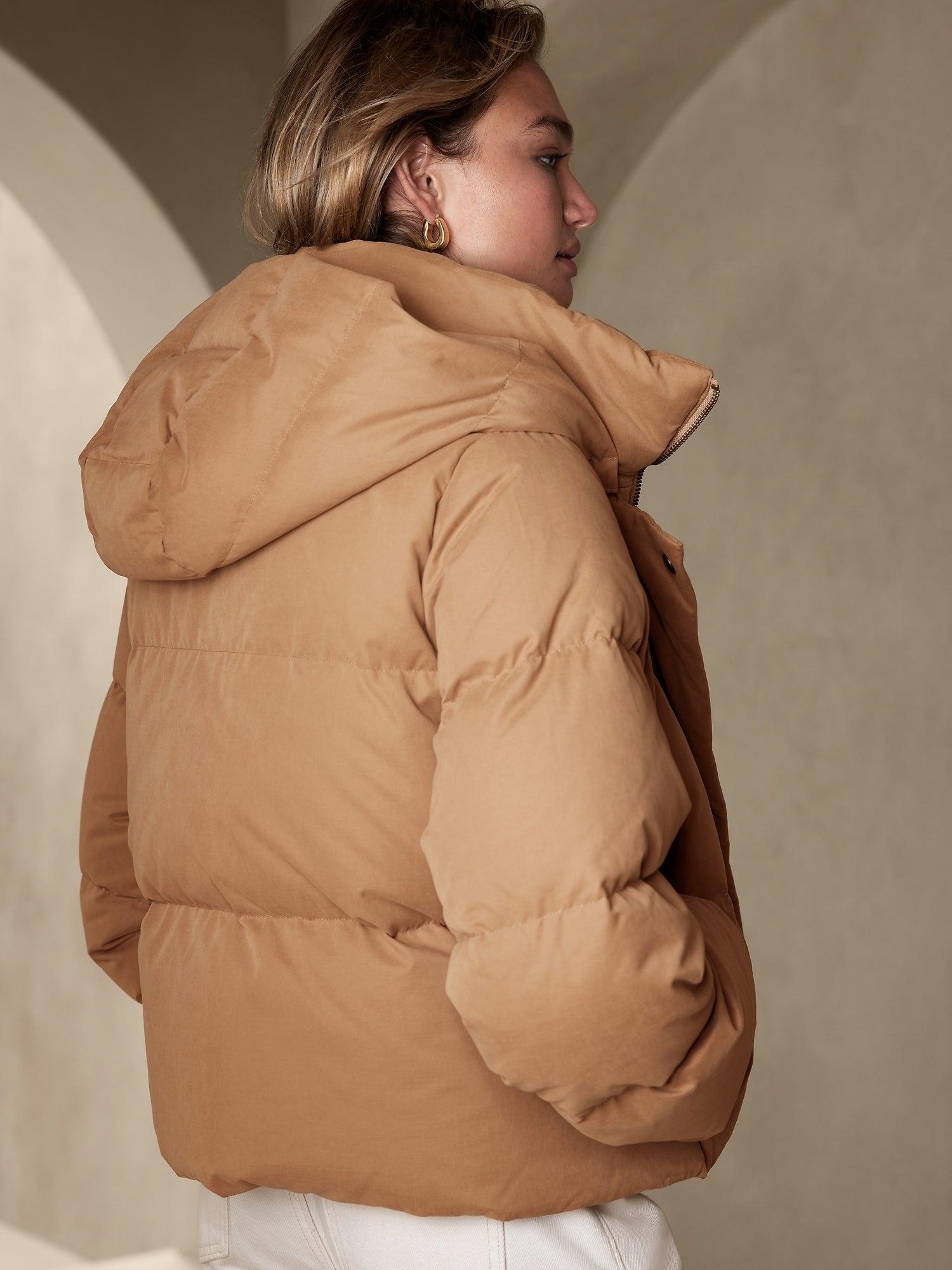 banana republic puffer jacket womens