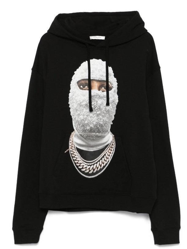 パーカー・フーディ IH NOM UH NIT FW23 'College' hoodie (NUW23227 928) ih-nom-uh-nit-black-Futurel-