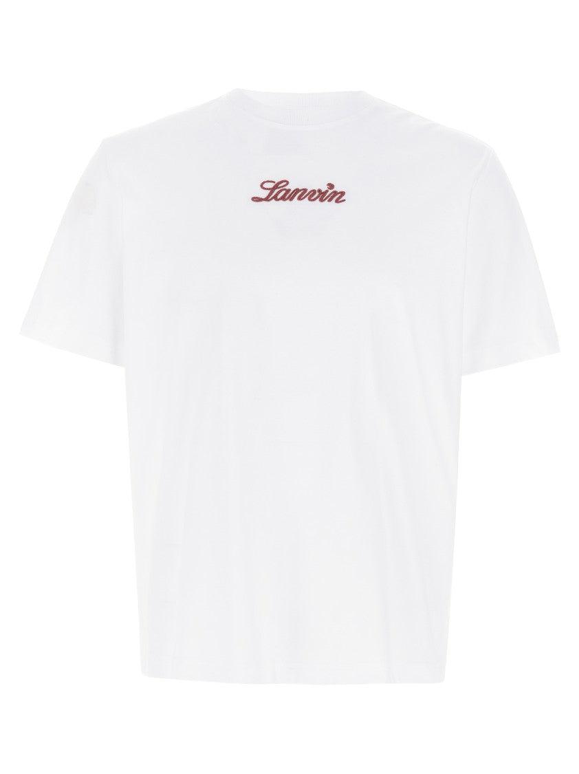 Tシャツ・カットソー LANVIN SS25 BOUCLETTE LOGO T-SHIRT (RM TS0115 J234 E25 01) Lanvin Unisex Printed Shirt | Lanvin