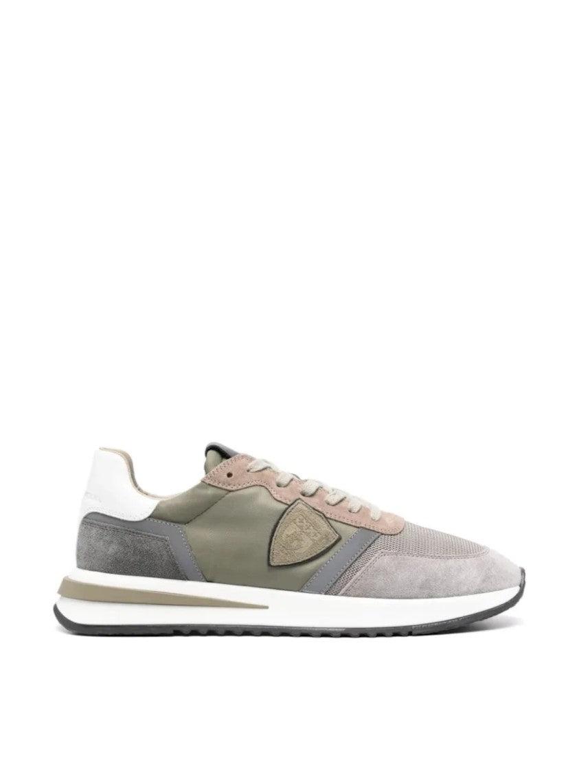 スニーカー Philippe Model Leather Sneakers With Suede Accents Philippe Model Leather Sneakers With Suede Accents In White