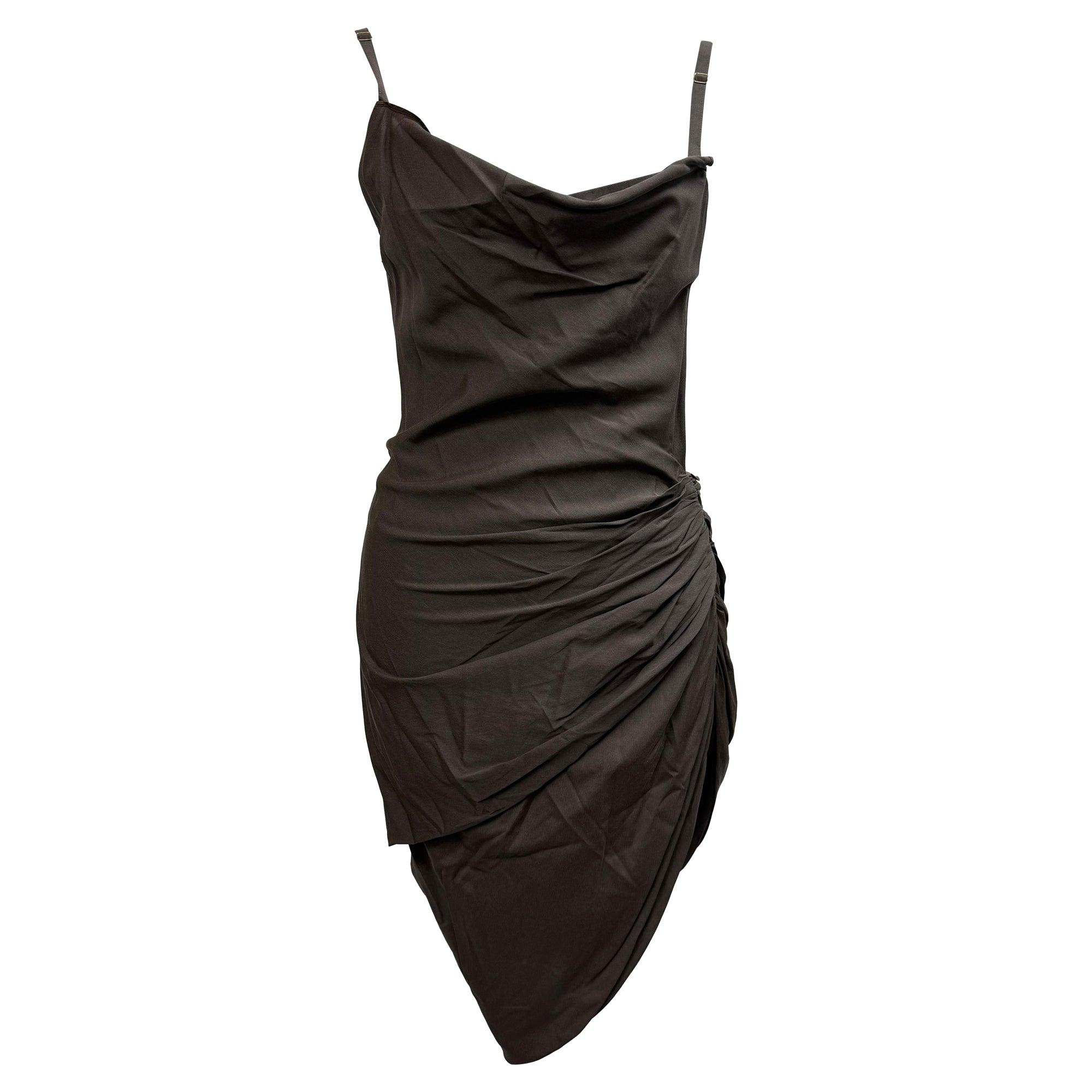 navy blue dress for baby girl Norma draped open-back crêpe maxi dress in blue - Jacquemus main image 1
