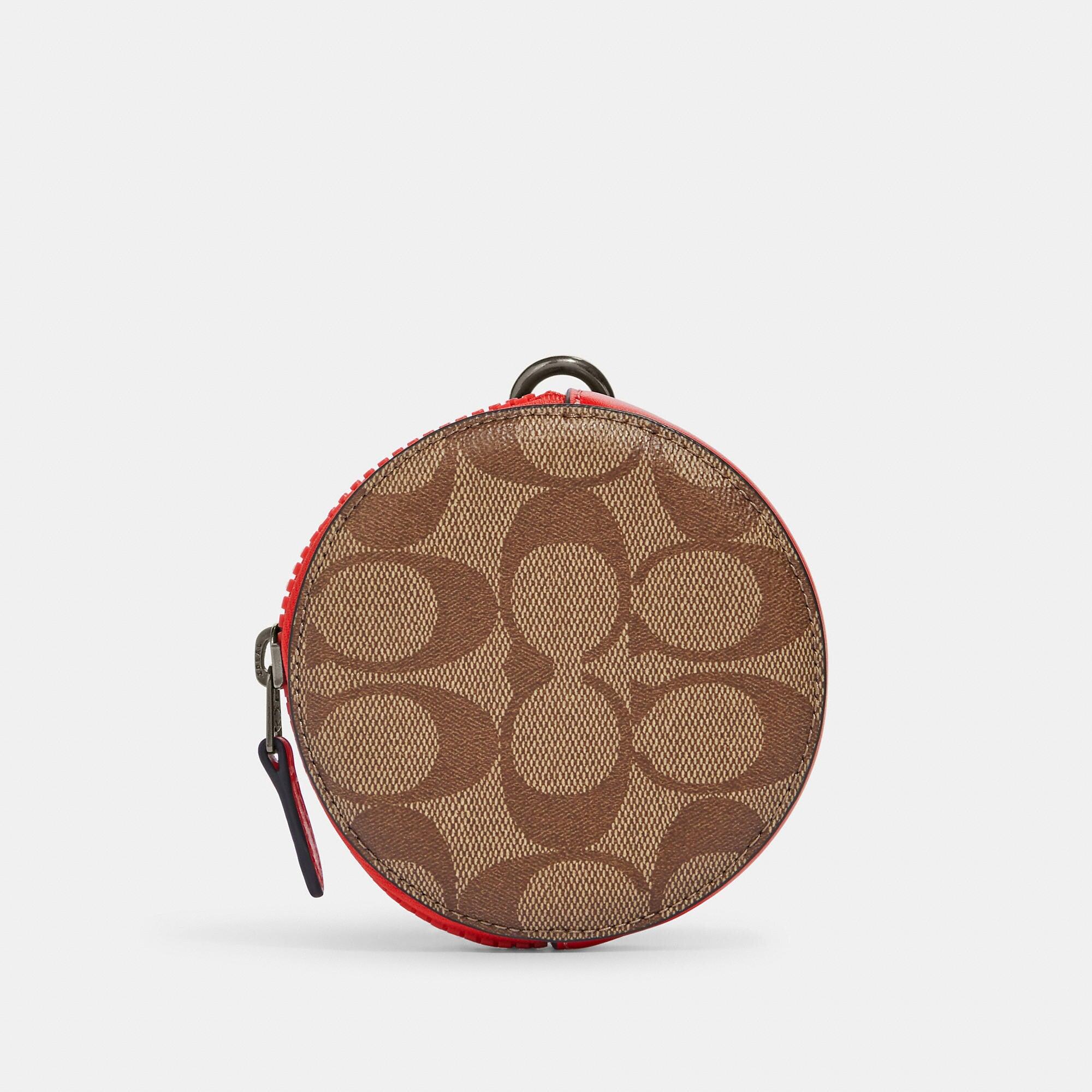 Coach Outlet Round Coin Case in Brown for Men | Lyst