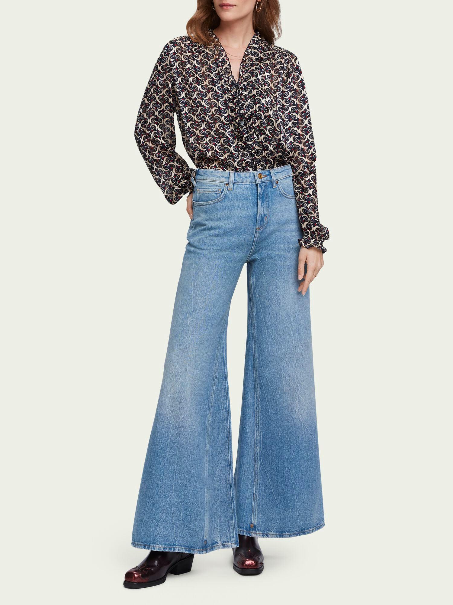 High-rise Extra Wide-leg Jeans 