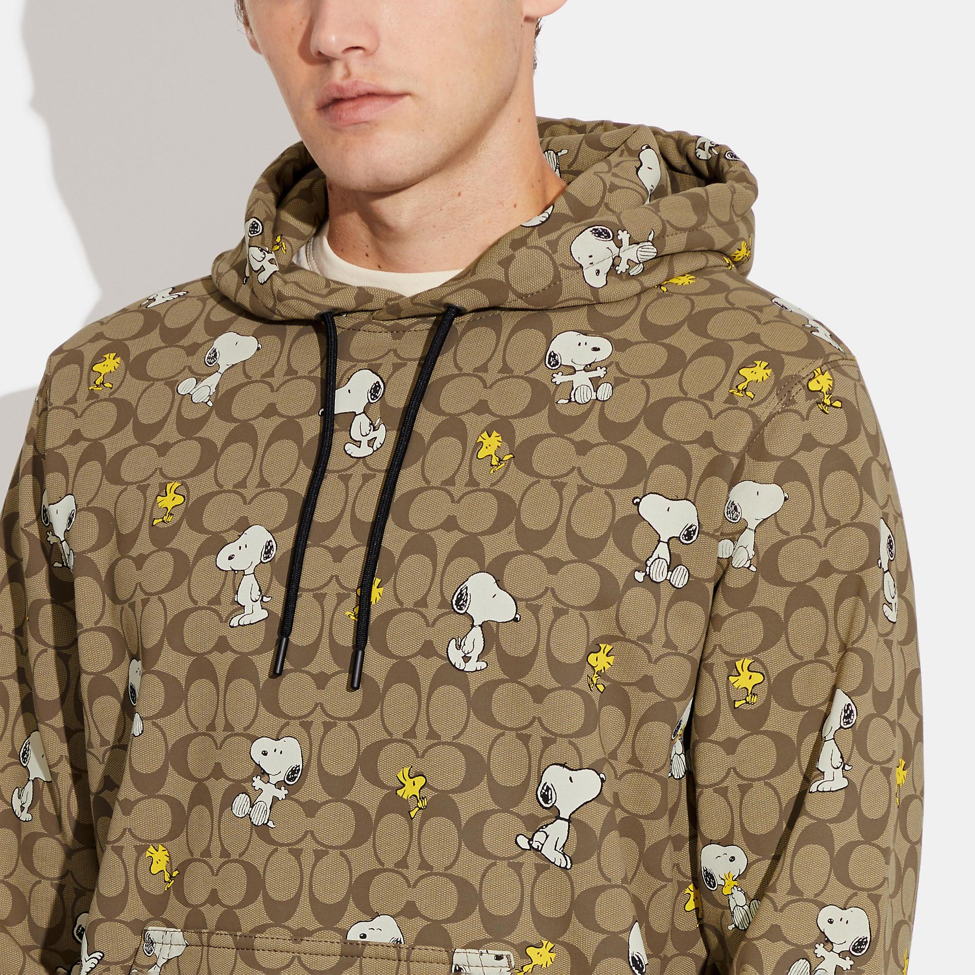Coach Outlet Coach X Peanuts Signature Snoopy Hoodie in Green for