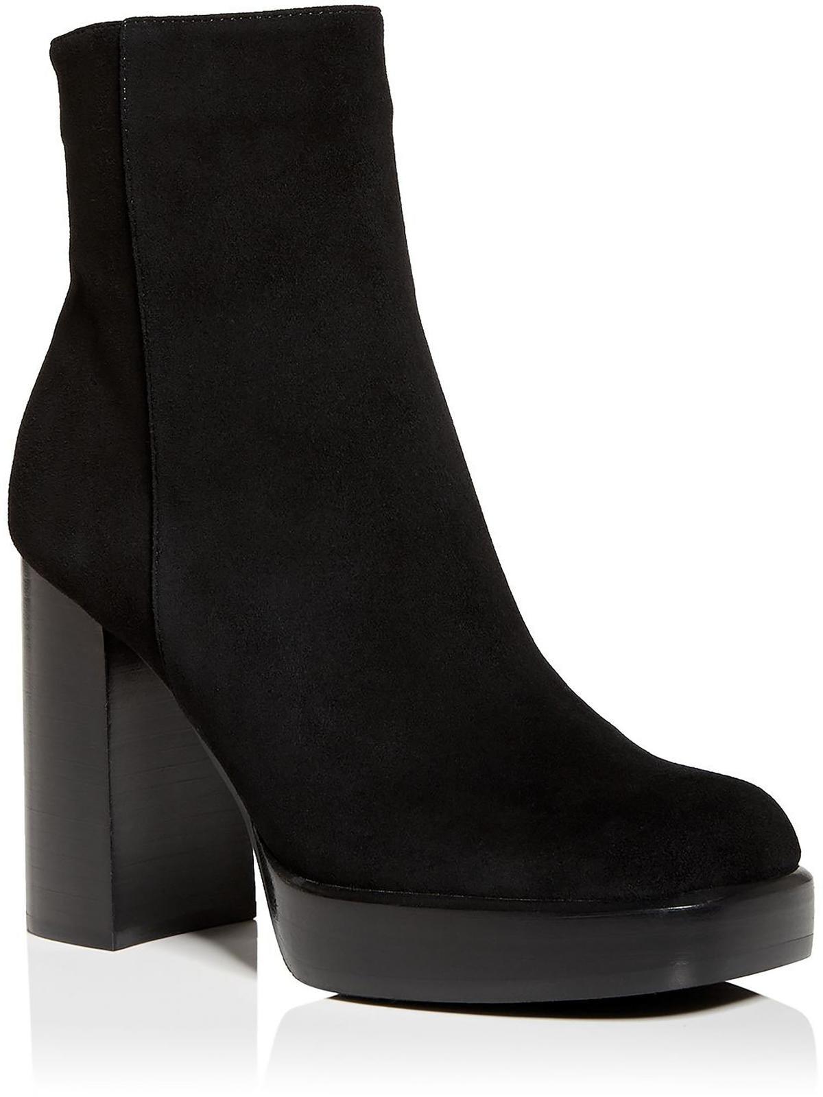 Jeffrey Campbell Spaced Square Toe Platform Ankle Boots in Black | Lyst