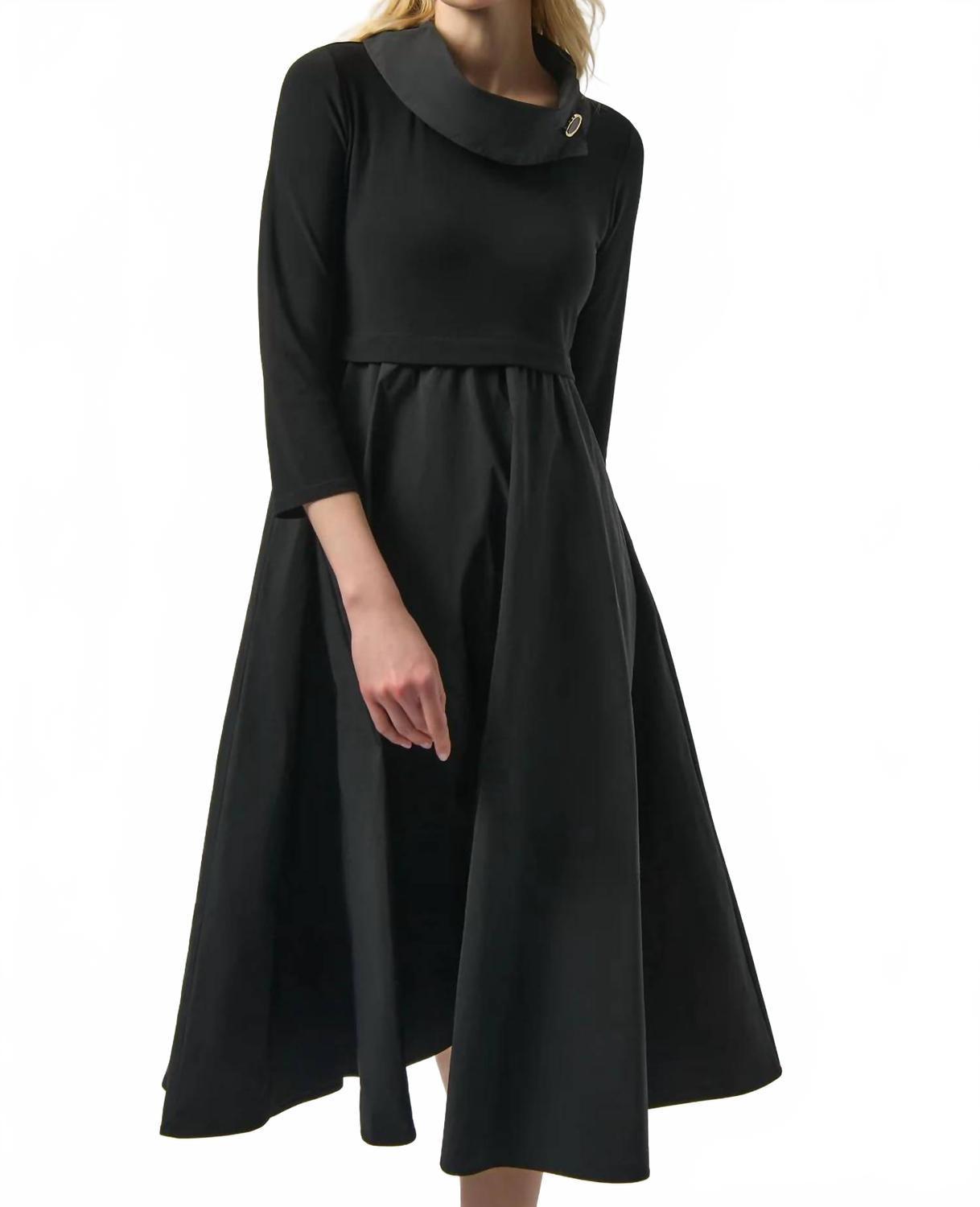 lace satin black dress NAMLA LACE AND SILK SATIN DRESS IN BLACK | CULT MIA