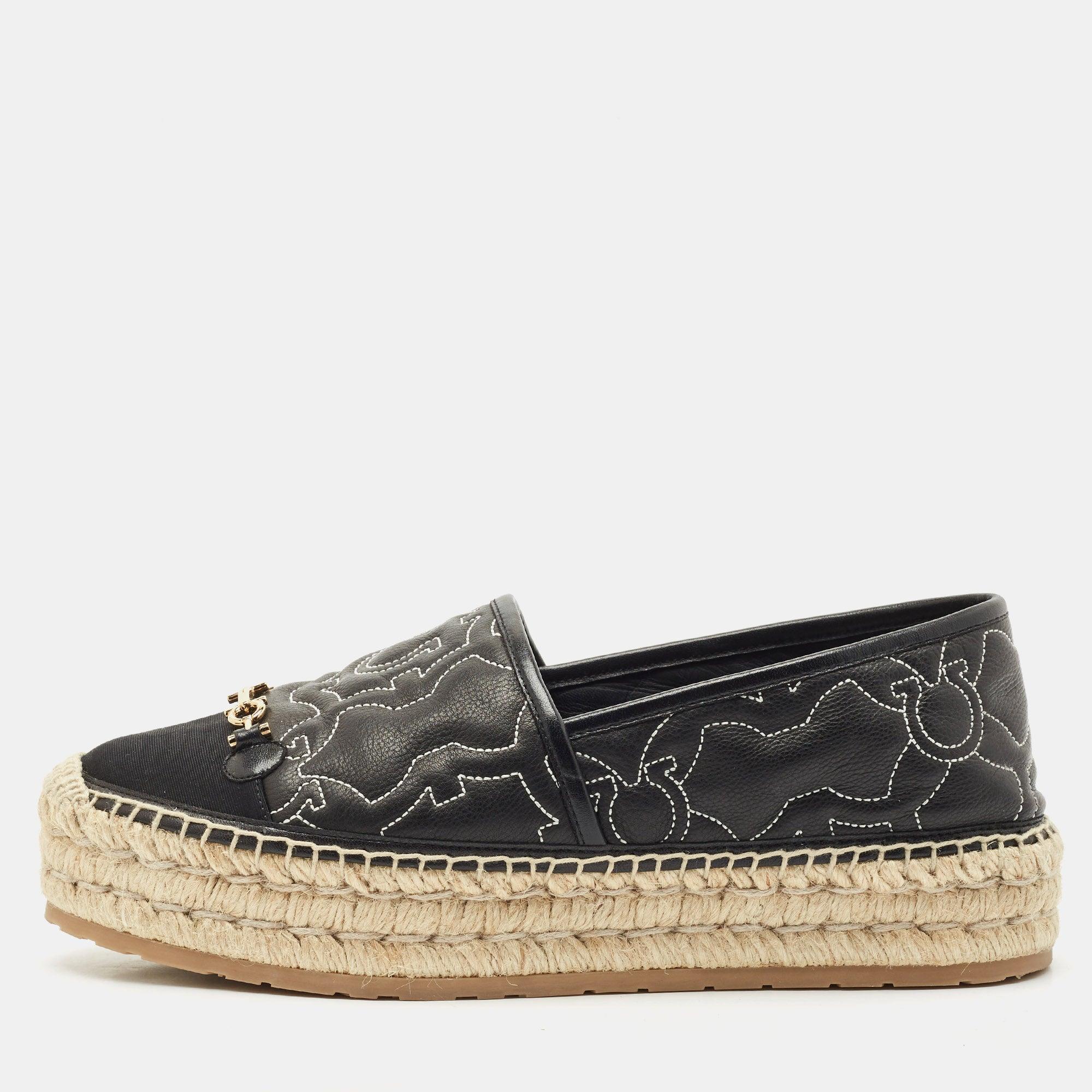 Salvatore Ferragamo Black and Tan Espadrilles Ferragamo Kim Gal espadrilles - Black - Women  main image 2