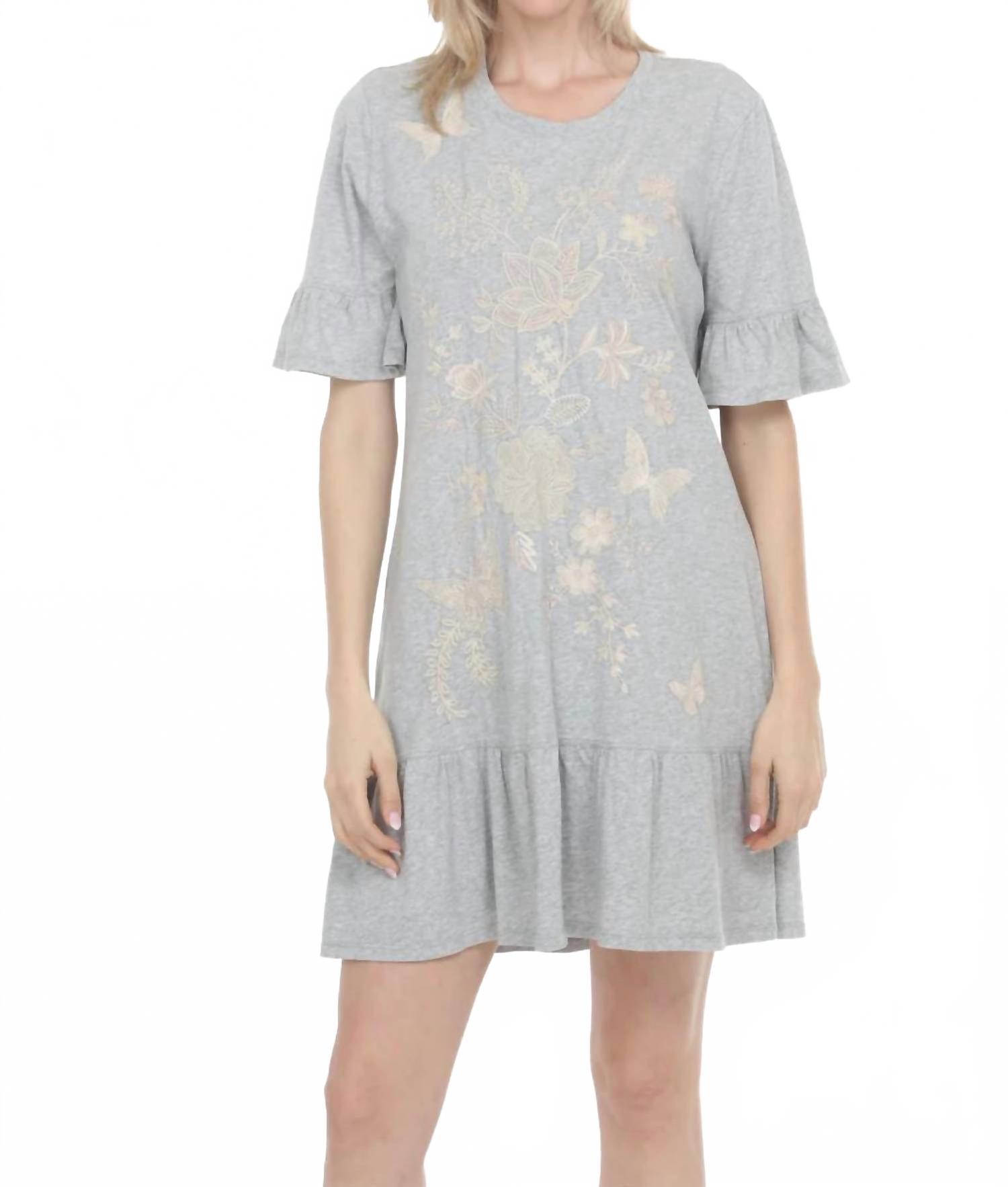 johnny was osaka relaxed knit dress Johnny Was Osaka 100% Cotton Embroidered Knit Relaxed Dress Black Sz XS~NWT