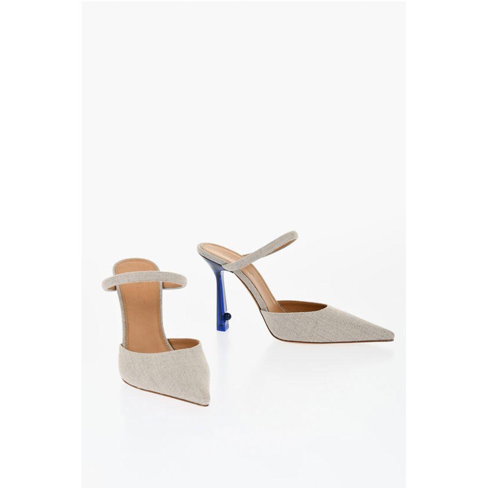 ＊OFF WHITE＊ LOLLIPOP LINEN MULE Off-White c/o Virgil Abloh Mule shoes for Women | Online