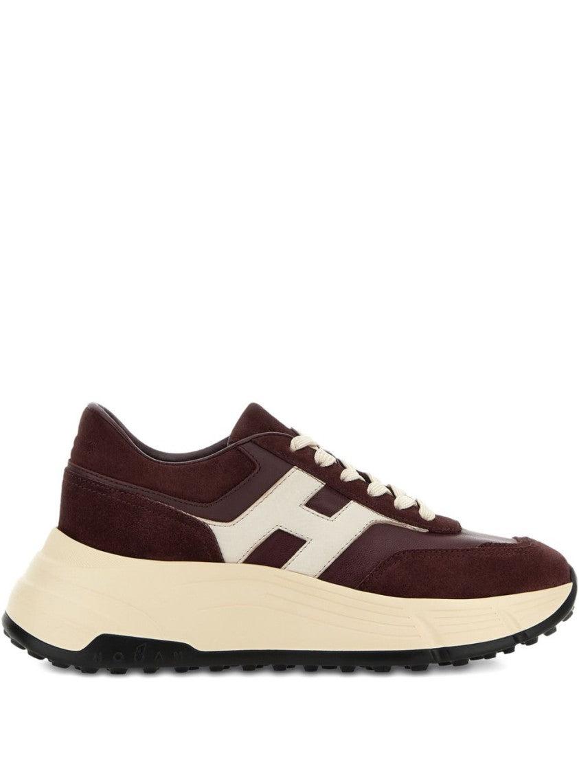スニーカー Hogan Burgundy Suede Sneakers With Cream Accents Designer Burgundy Sneakers for Women - Up to 69% off | Lyst