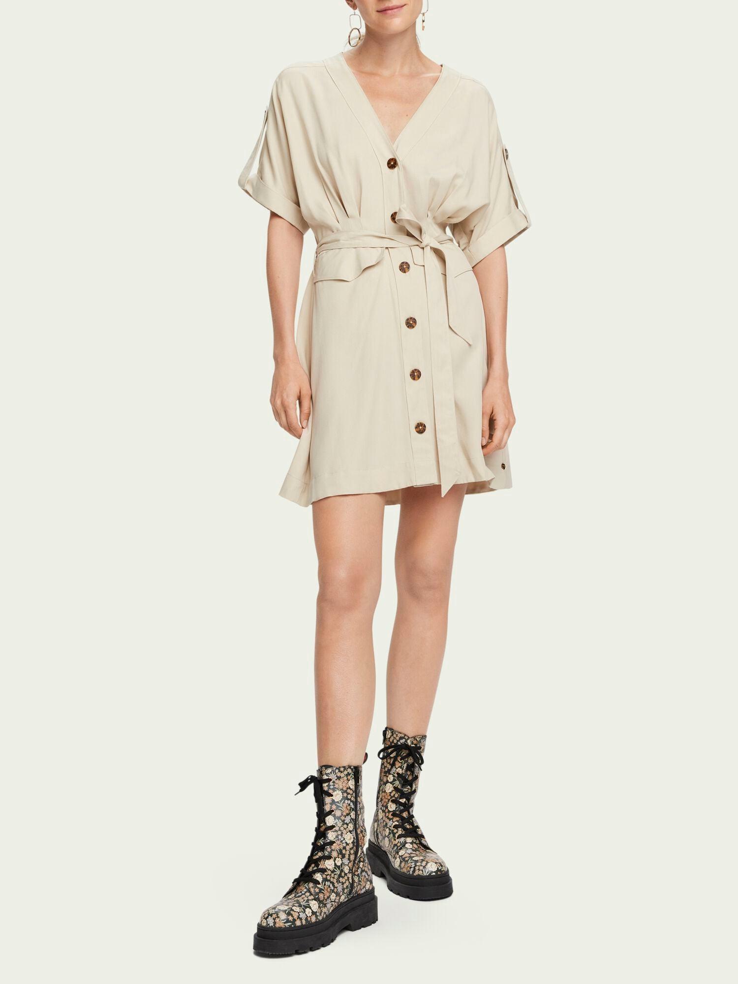 Zara top safari dress