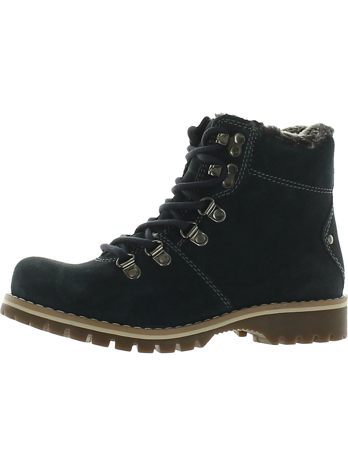Earth Ranger Acadia Sude Round Toe Hiking Boots in Black | Lyst