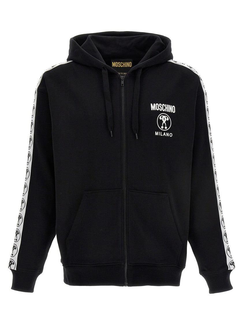 パーカー・フーディ MOSCHINO Men Hoodies 251ZZV17020228 1555 BLACK moschino-1555-Teddy-Print-