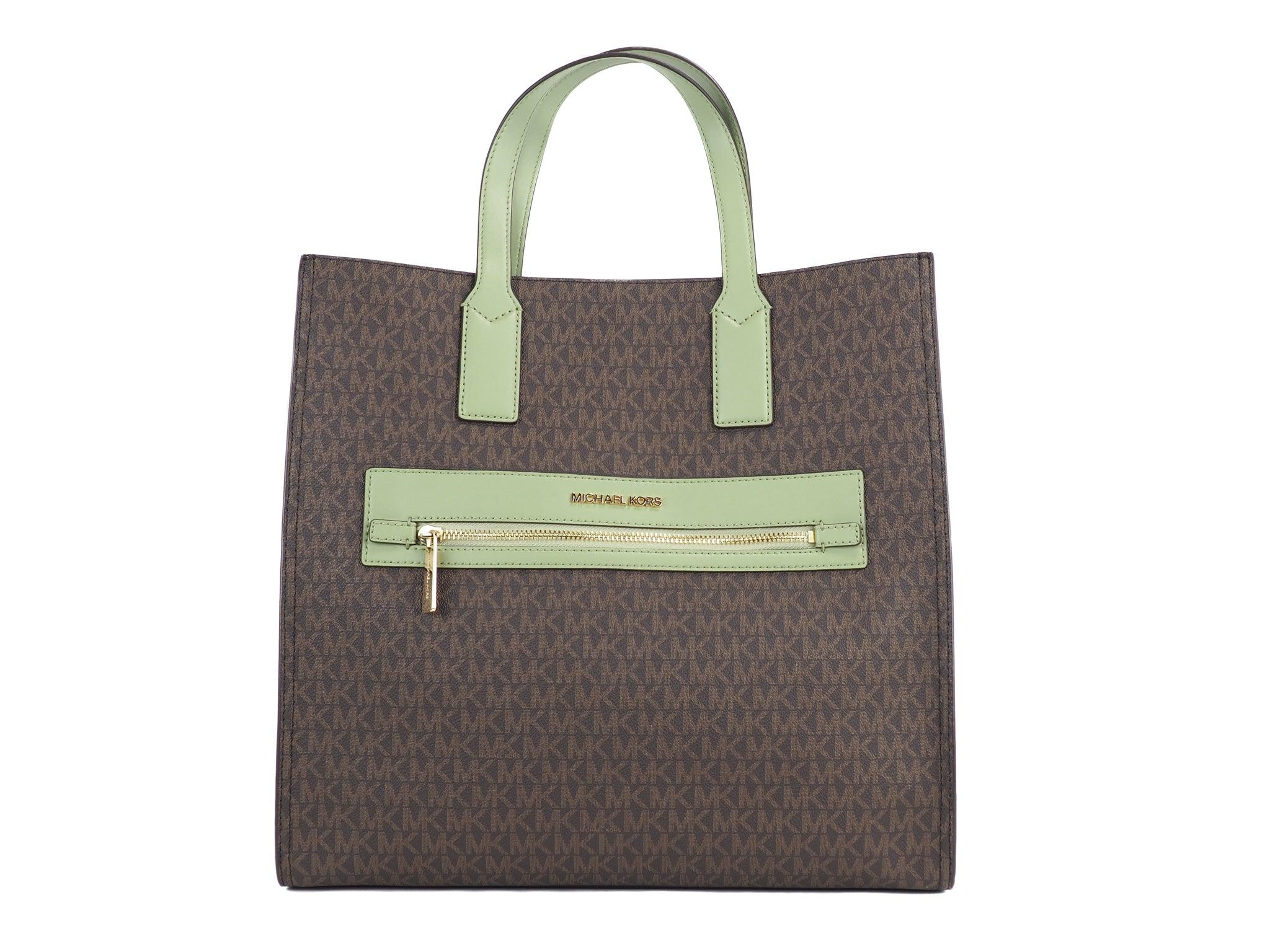 Michael Kors MK Kenly Large Logo Tote Bag - Lagoon Multiple