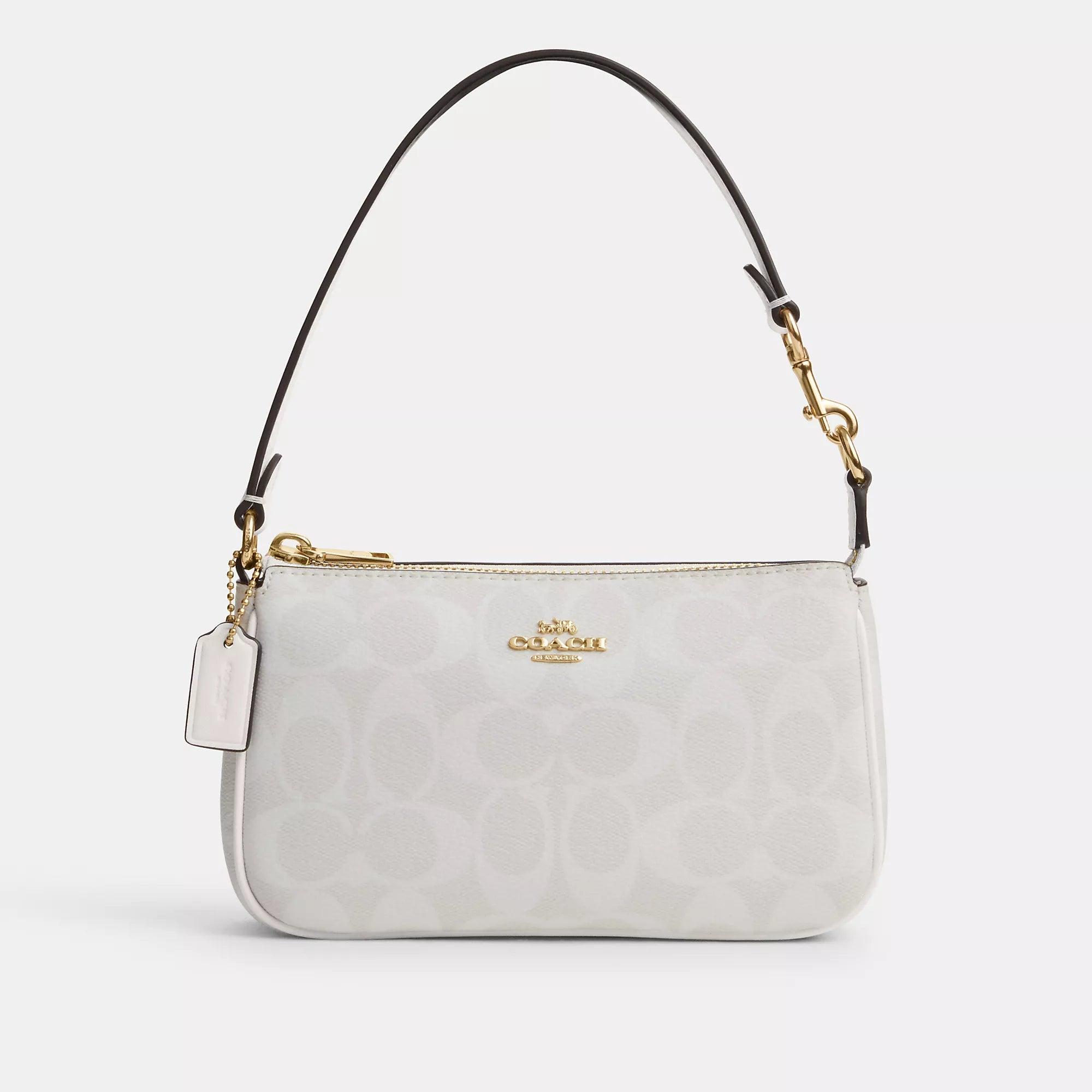 Coach white purse hot sale