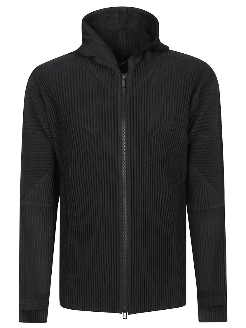 Issey Miyake Zip-Up Plissé Hoodie Homme Plisse Issey Miyake Issey Miyake Pleated Zip Hoodie in