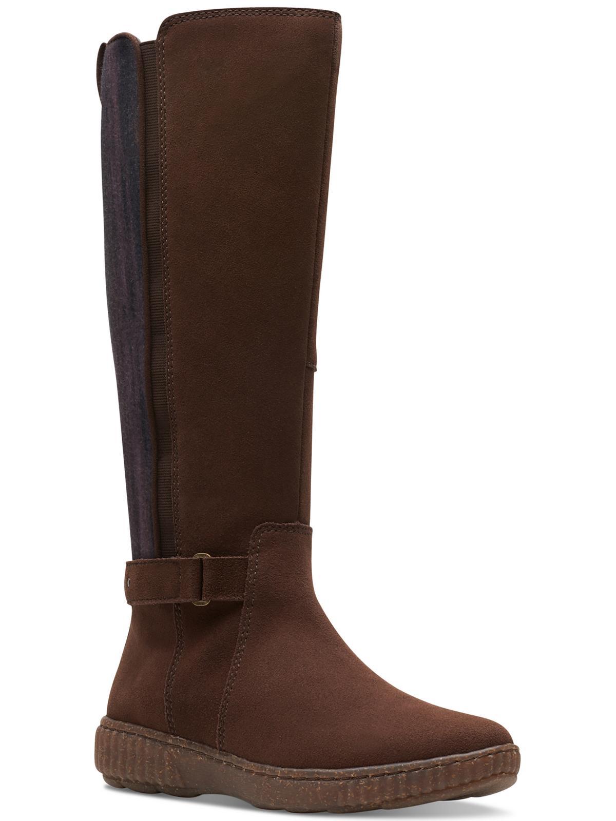 Clarks Caroline Style Knee-high Boots in Brown | Lyst