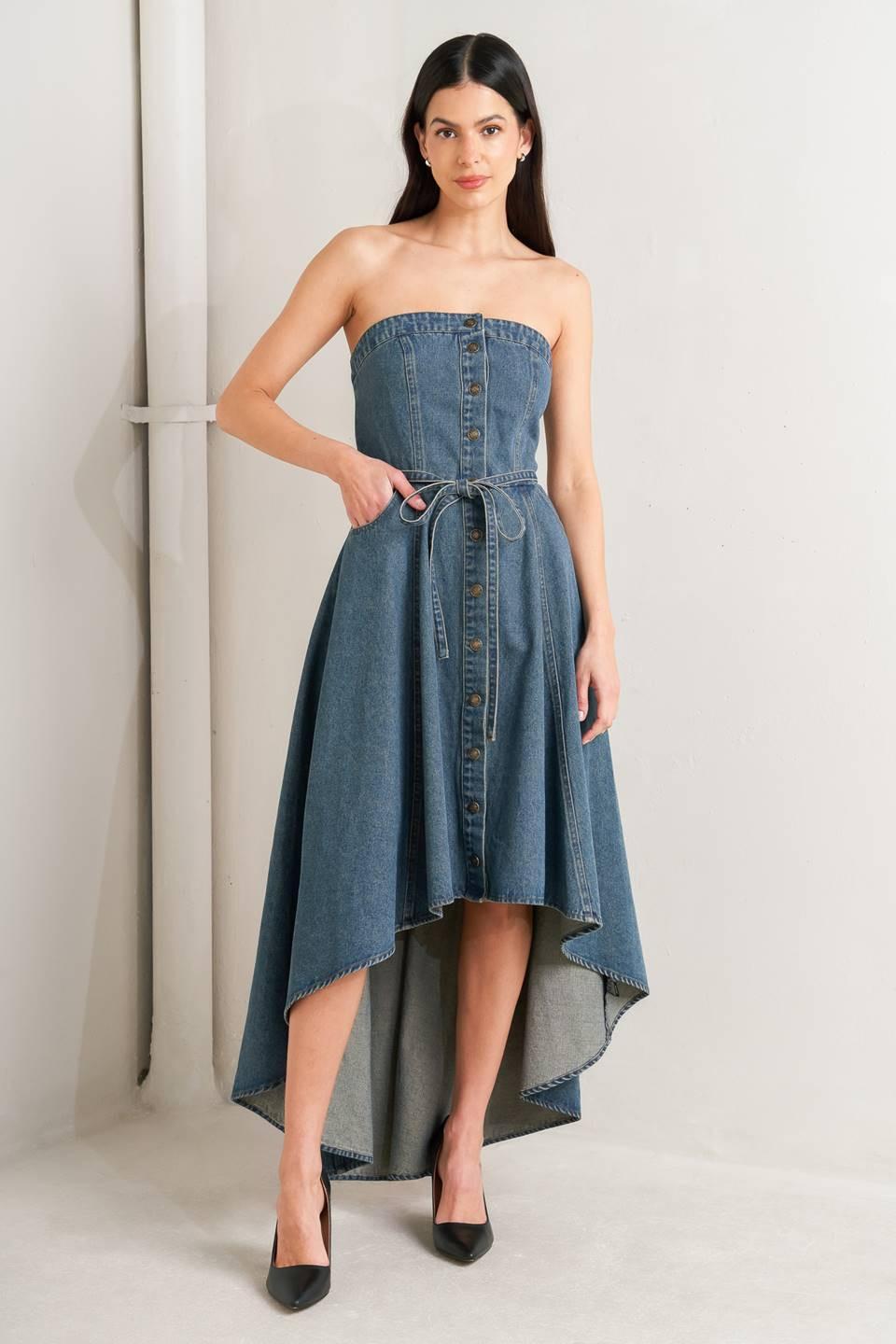 Designer Denim Asymmetrical Dresses for Women - Up to 71% off | Lyst