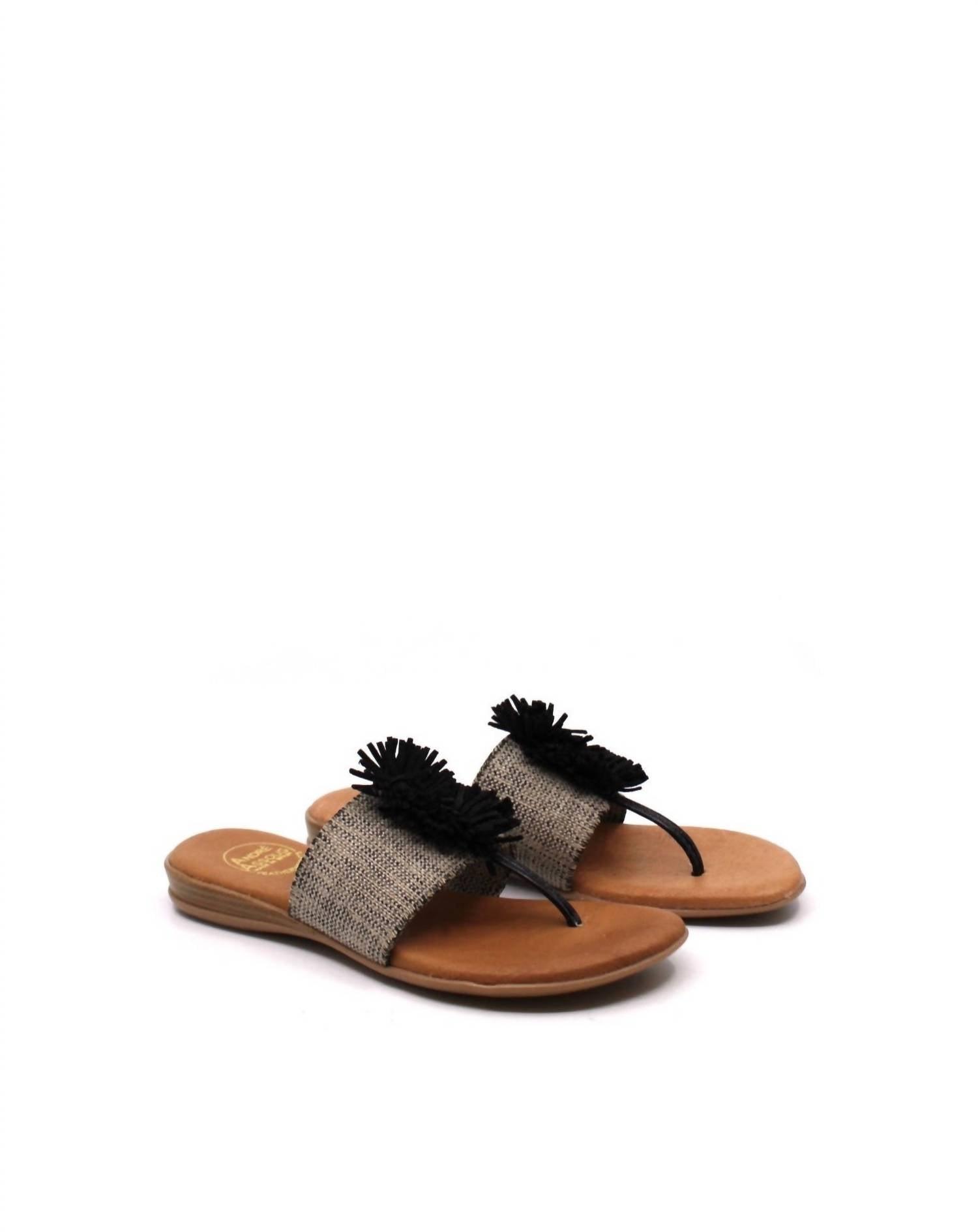 Andre Assous Novalee Sandal In Black beige in Brown Lyst