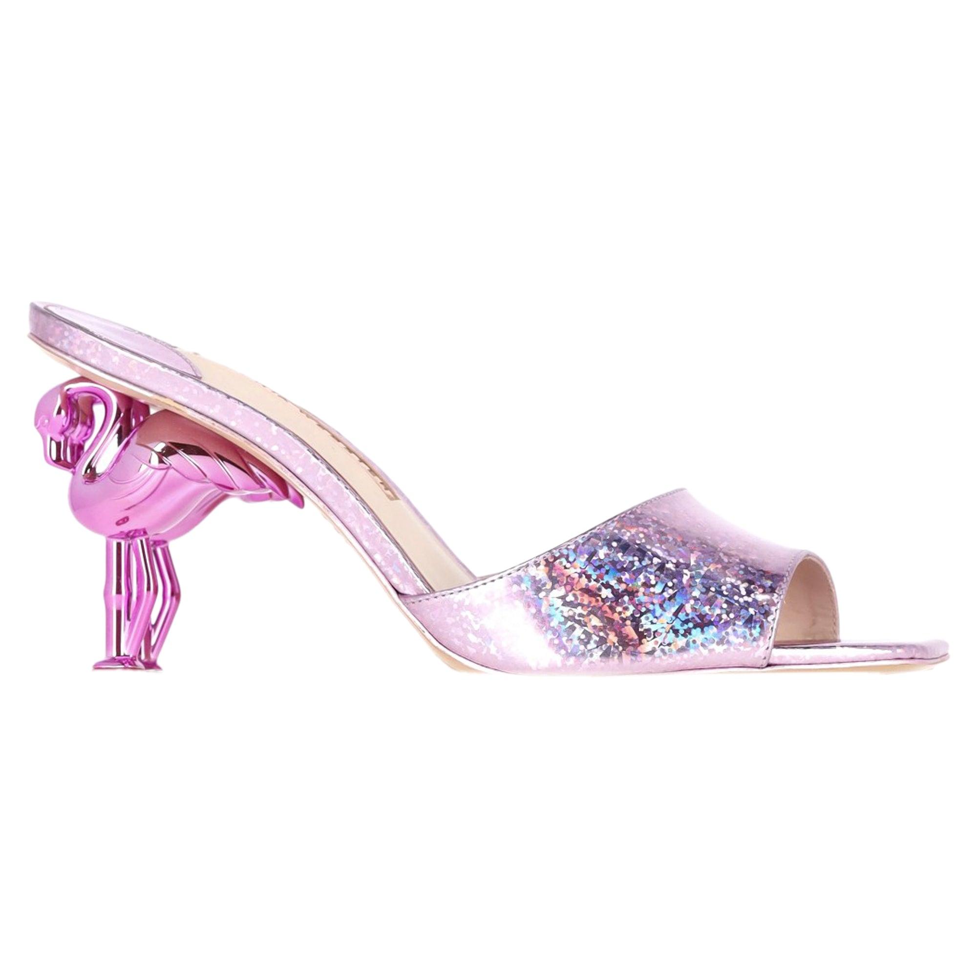 Sophia Webster Flo Flamingo Mid Mule in Pink | Lyst