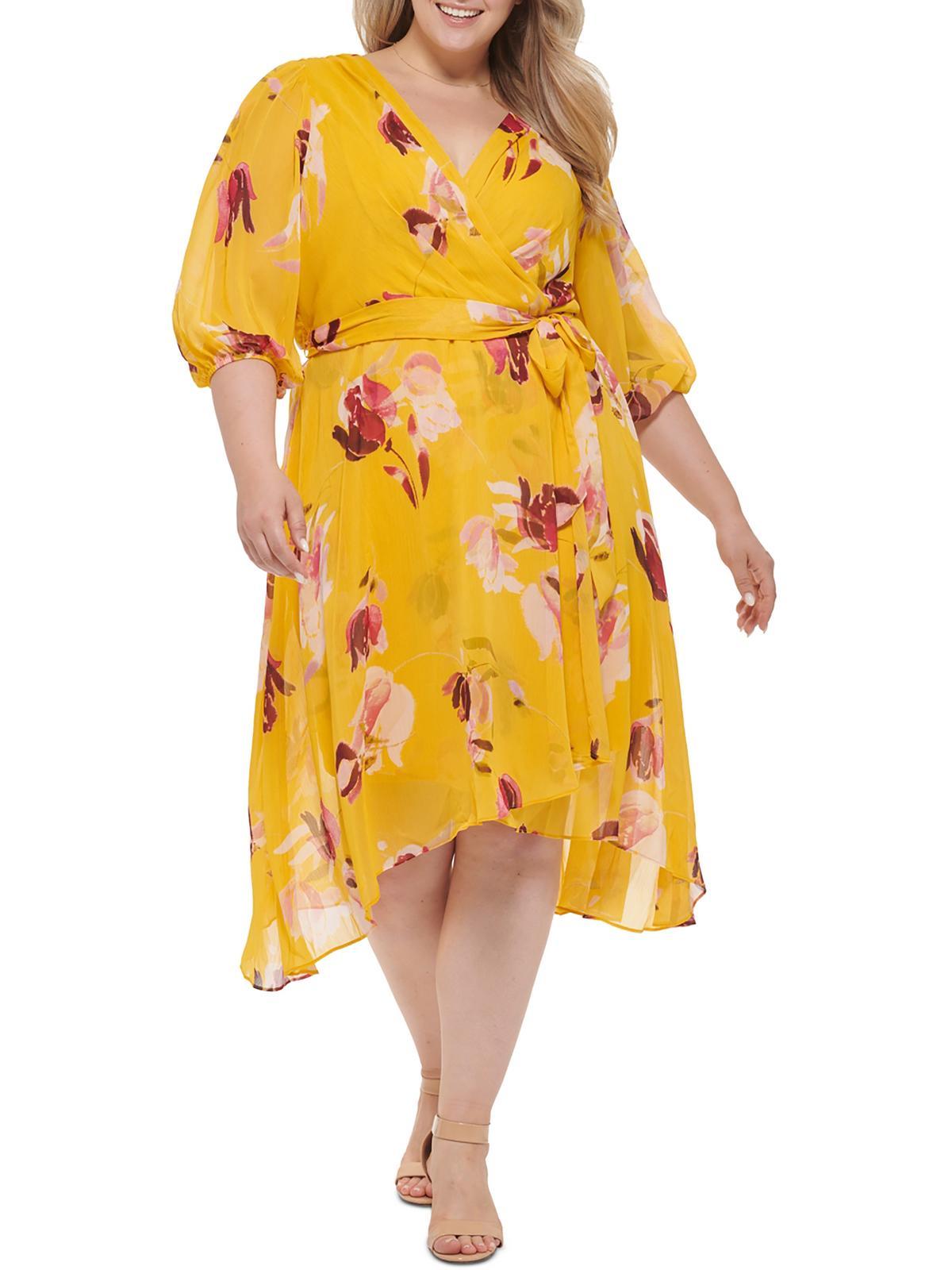 Dkny yellow dress online