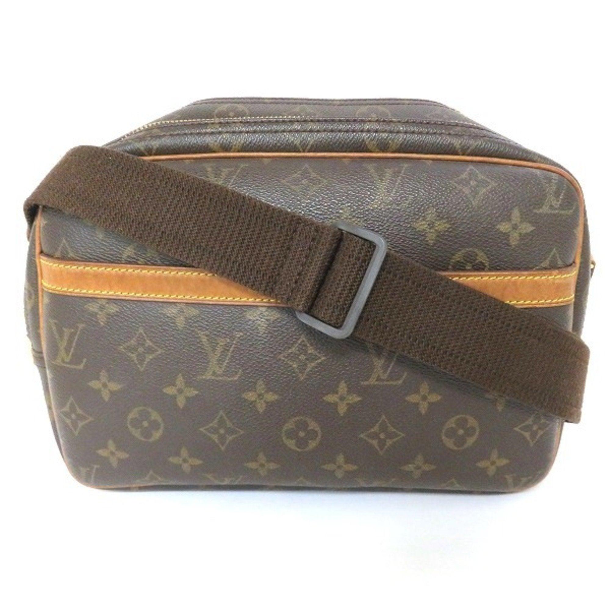 Louis Vuitton Reporter Brown Gold Plated Shoulder Bag (Pre-Owned)
